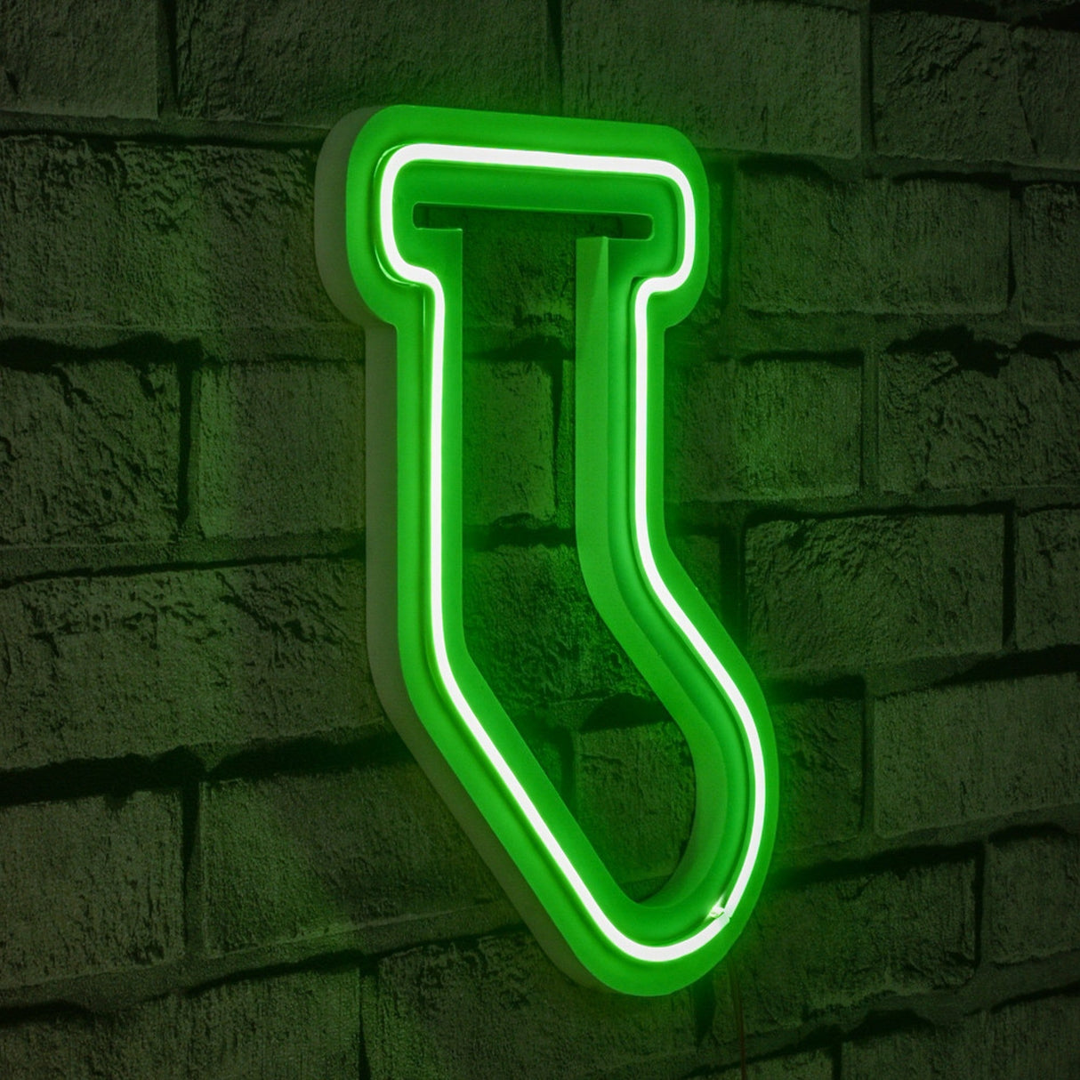 Lampă neon Socks, Diverse culori, 18x24x2 cm - Verde | SKU: 395NGR1965 | Lampă neon Socks, 18x24x2 cm, varianta Verde, produs pentru amenajarea locuinței, disponibil online în România la CasaMob