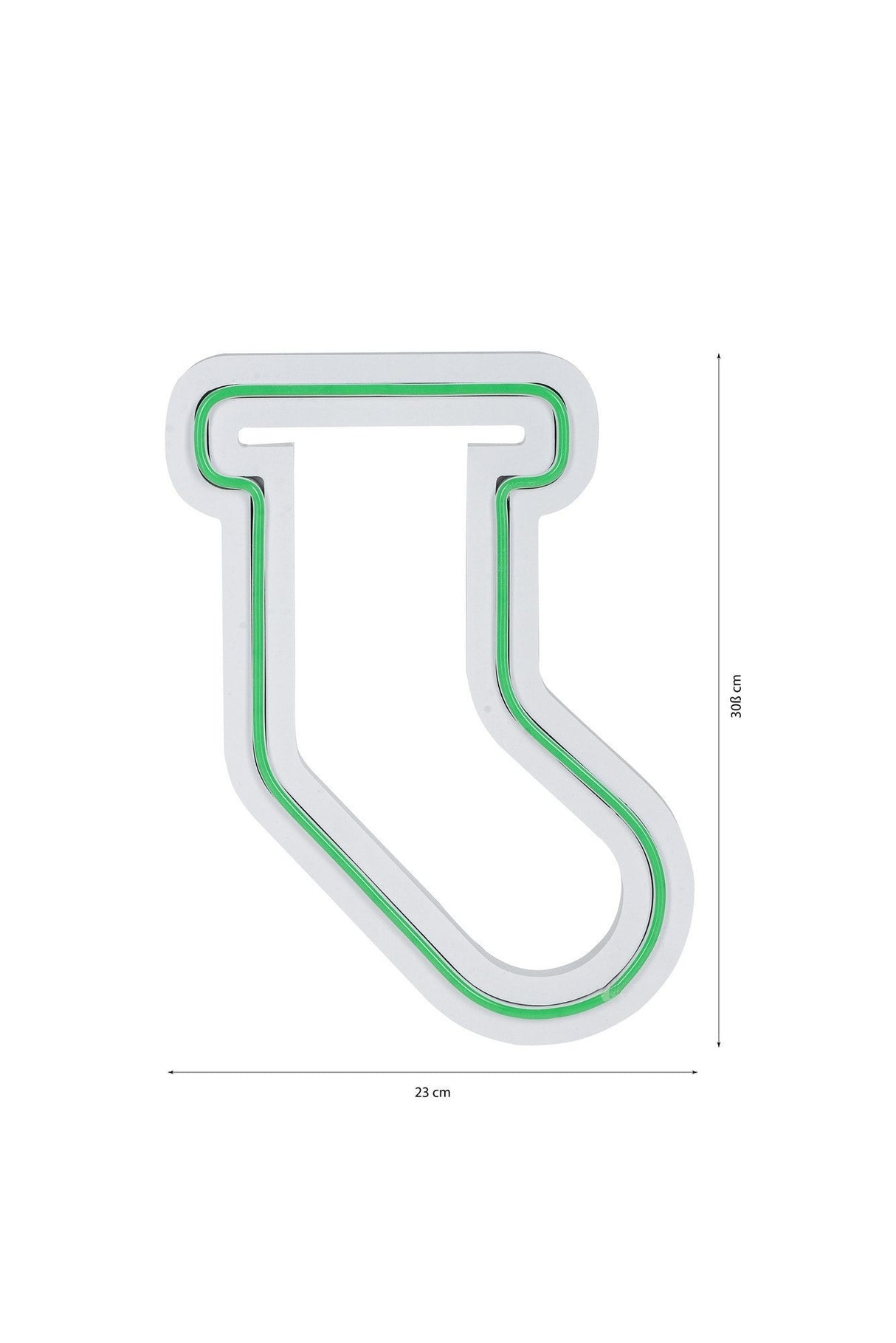 Lampă neon Socks, Diverse culori, 18x24x2 cm - Verde | SKU: 395NGR1965 | Lampă neon Socks, 18x24x2 cm, varianta Verde, produs pentru amenajarea locuinței, disponibil online în România la CasaMob