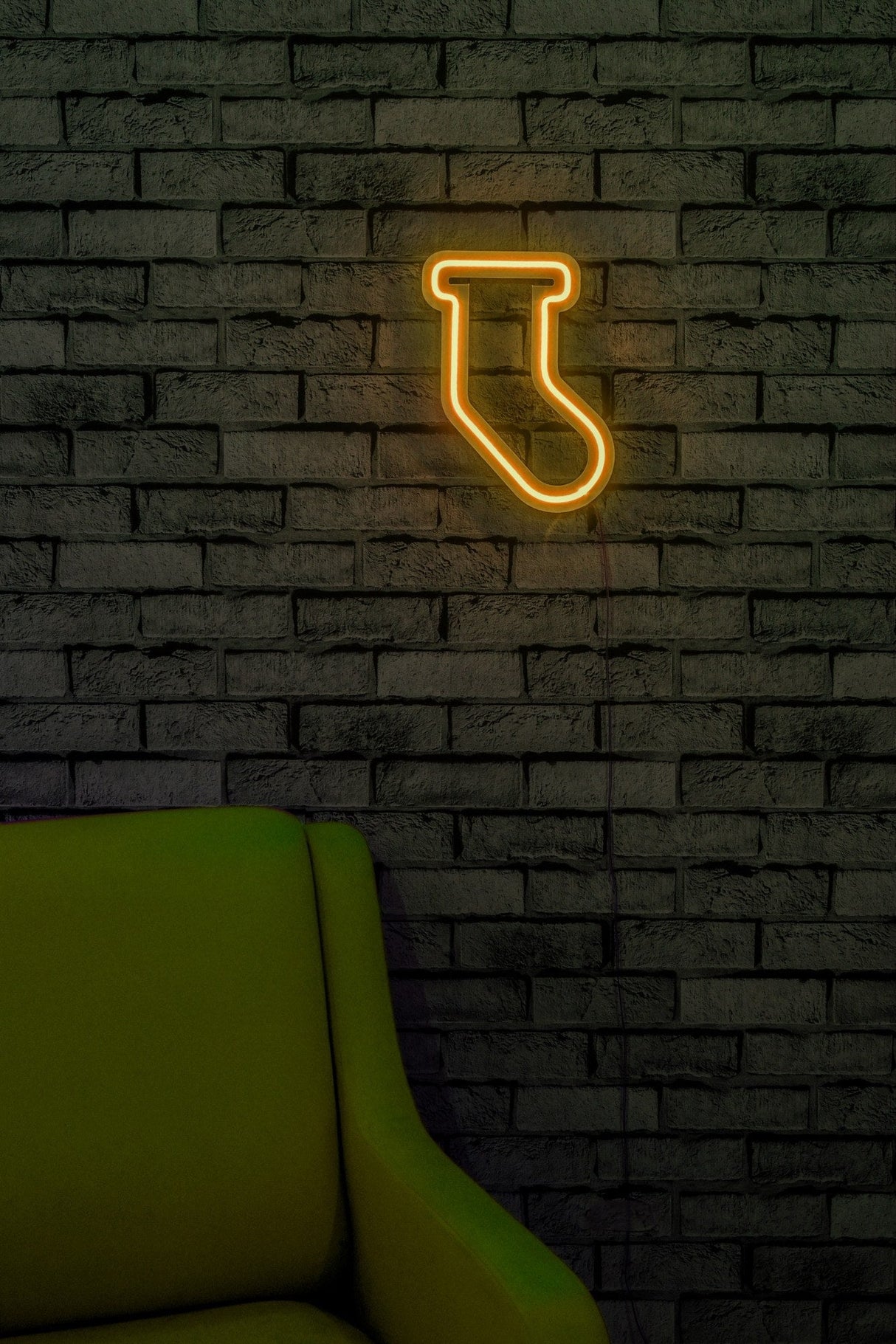 Lampă neon Socks, Diverse culori, 18x24x2 cm - Galben | SKU: 395NGR1966 | Lampă neon Socks, 18x24x2 cm, varianta Galben, produs pentru amenajarea locuinței, disponibil online în România la CasaMob