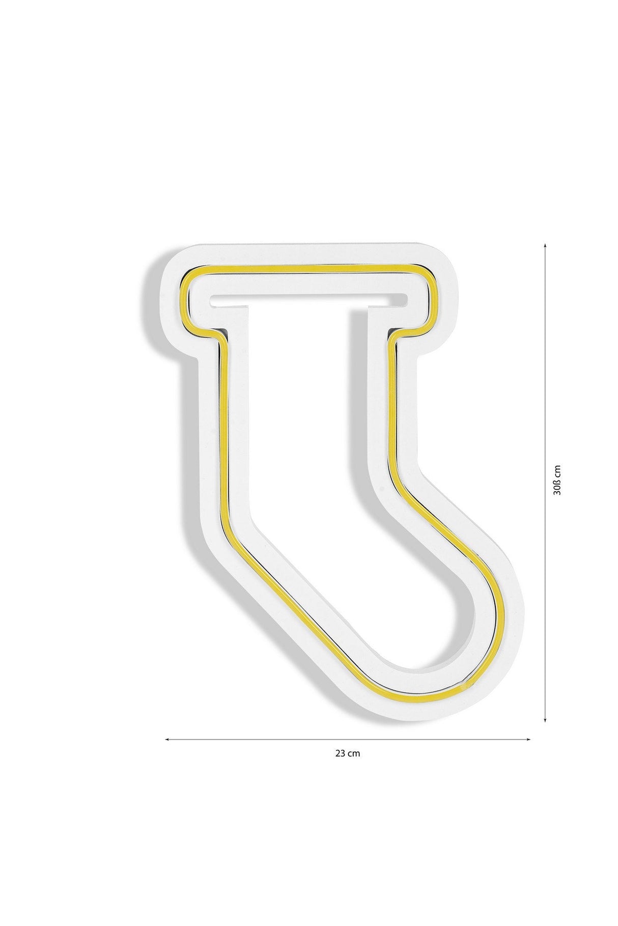Lampă neon Socks, Diverse culori, 18x24x2 cm - Galben | SKU: 395NGR1966 | Lampă neon Socks, 18x24x2 cm, varianta Galben, produs pentru amenajarea locuinței, disponibil online în România la CasaMob