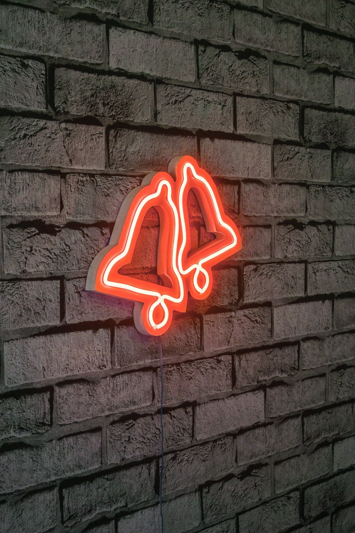 Lampă neon Bells, Diverse culori, 30x24x2 cm - Roșu | SKU: 395NGR1968 | Lampă neon Bells, 30x24x2 cm, varianta Roșu, produs pentru amenajarea locuinței, disponibil online în România la CasaMob