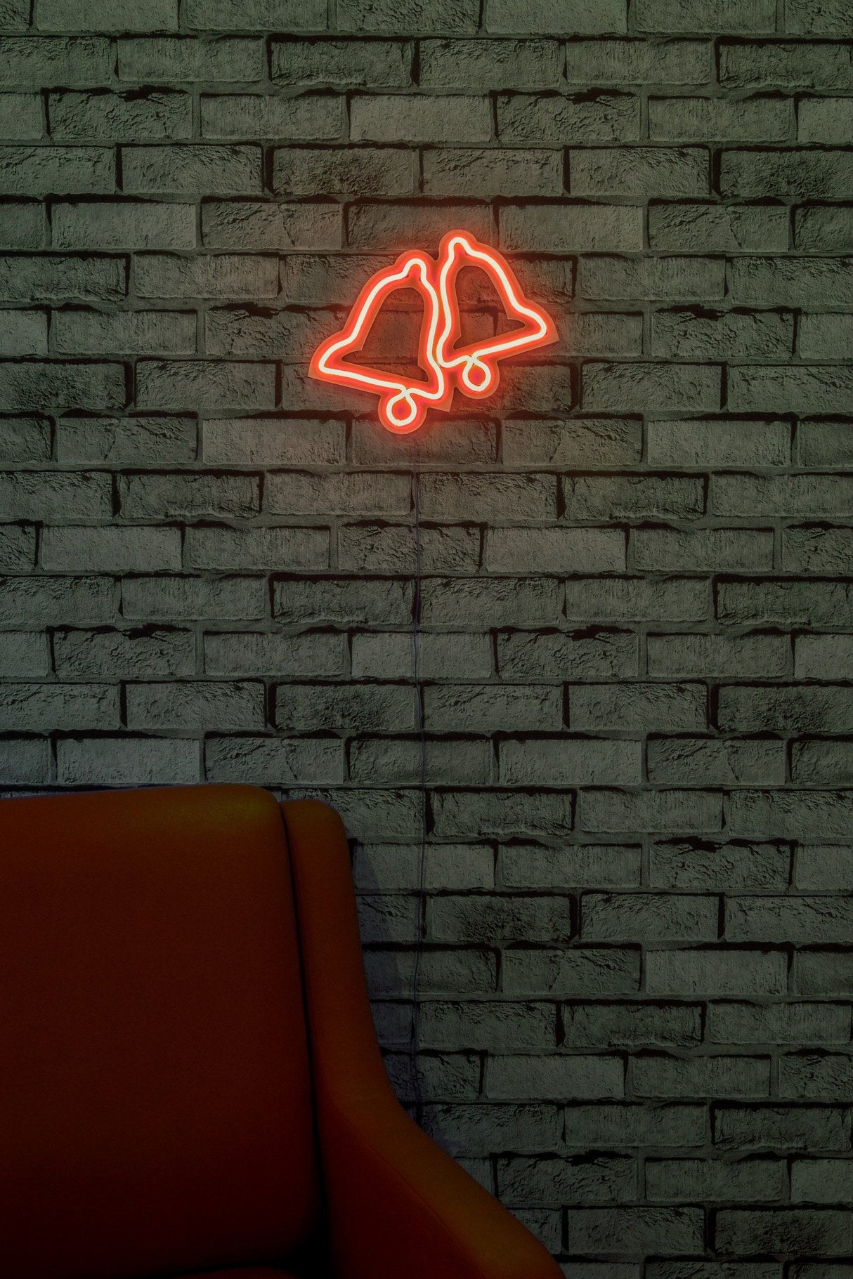 Lampă neon Bells, Diverse culori, 30x24x2 cm - Roșu | SKU: 395NGR1968 | Lampă neon Bells, 30x24x2 cm, varianta Roșu, produs pentru amenajarea locuinței, disponibil online în România la CasaMob