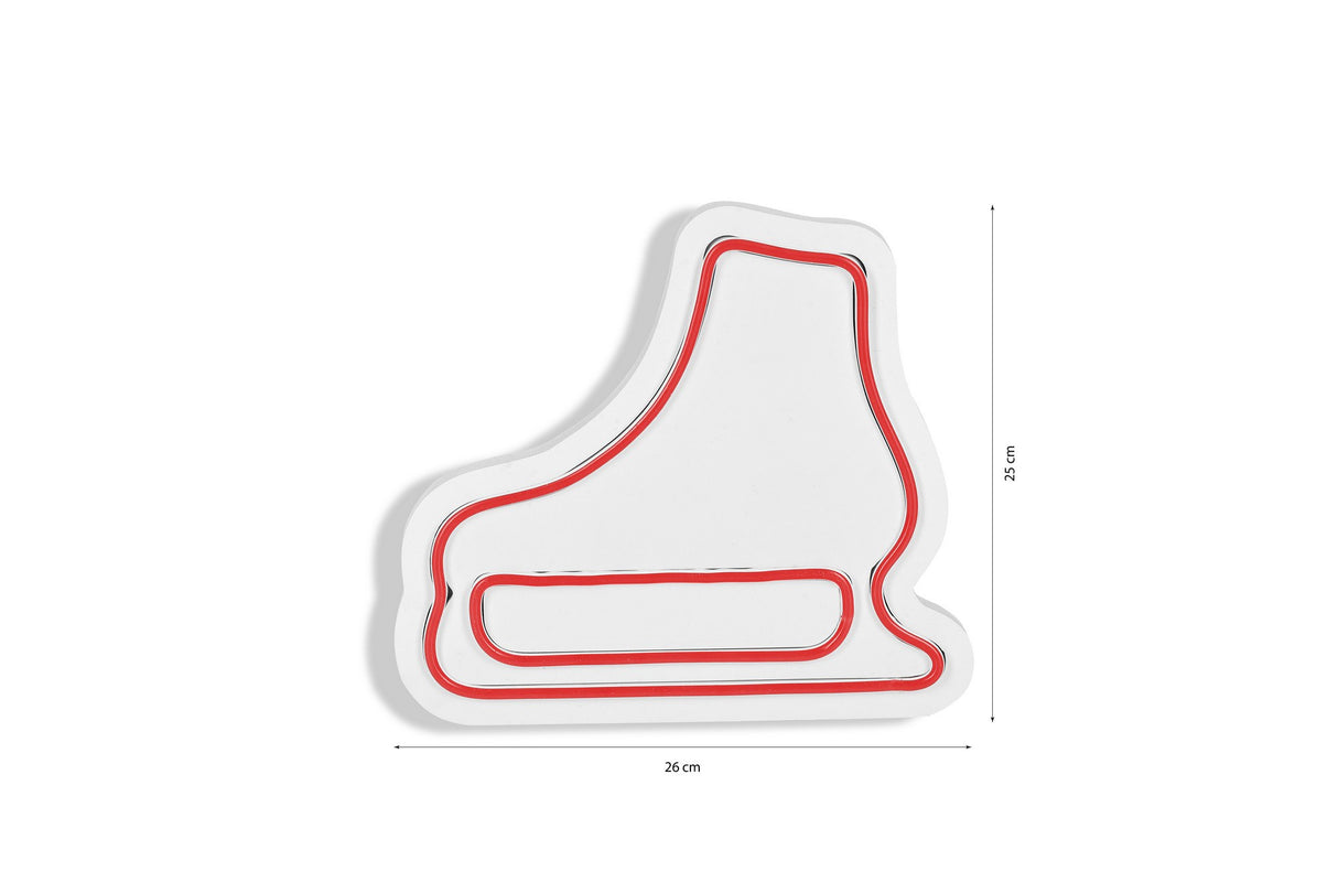 Lampă neon Ice-Skate, Diverse culori, 25x22x2 cm - Roșu | SKU: 395NGR1973 | Lampă neon Ice-Skate, 25x22x2 cm, varianta Roșu, produs pentru amenajarea locuinței, disponibil online în România la CasaMob