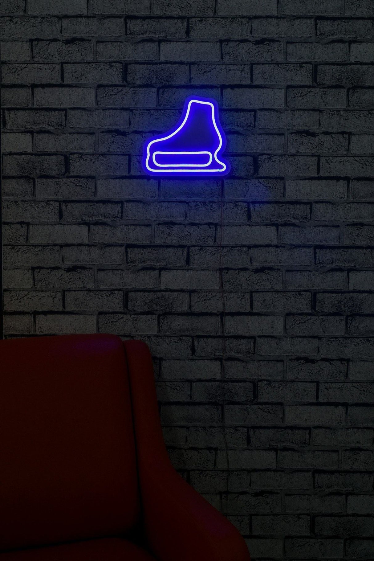 Lampă neon Ice-Skate, Diverse culori, 25x22x2 cm - Albastru | SKU: 395NGR1974 | Lampă neon Ice-Skate, 25x22x2 cm, varianta Albastru, produs pentru amenajarea locuinței, disponibil online în România la CasaMob
