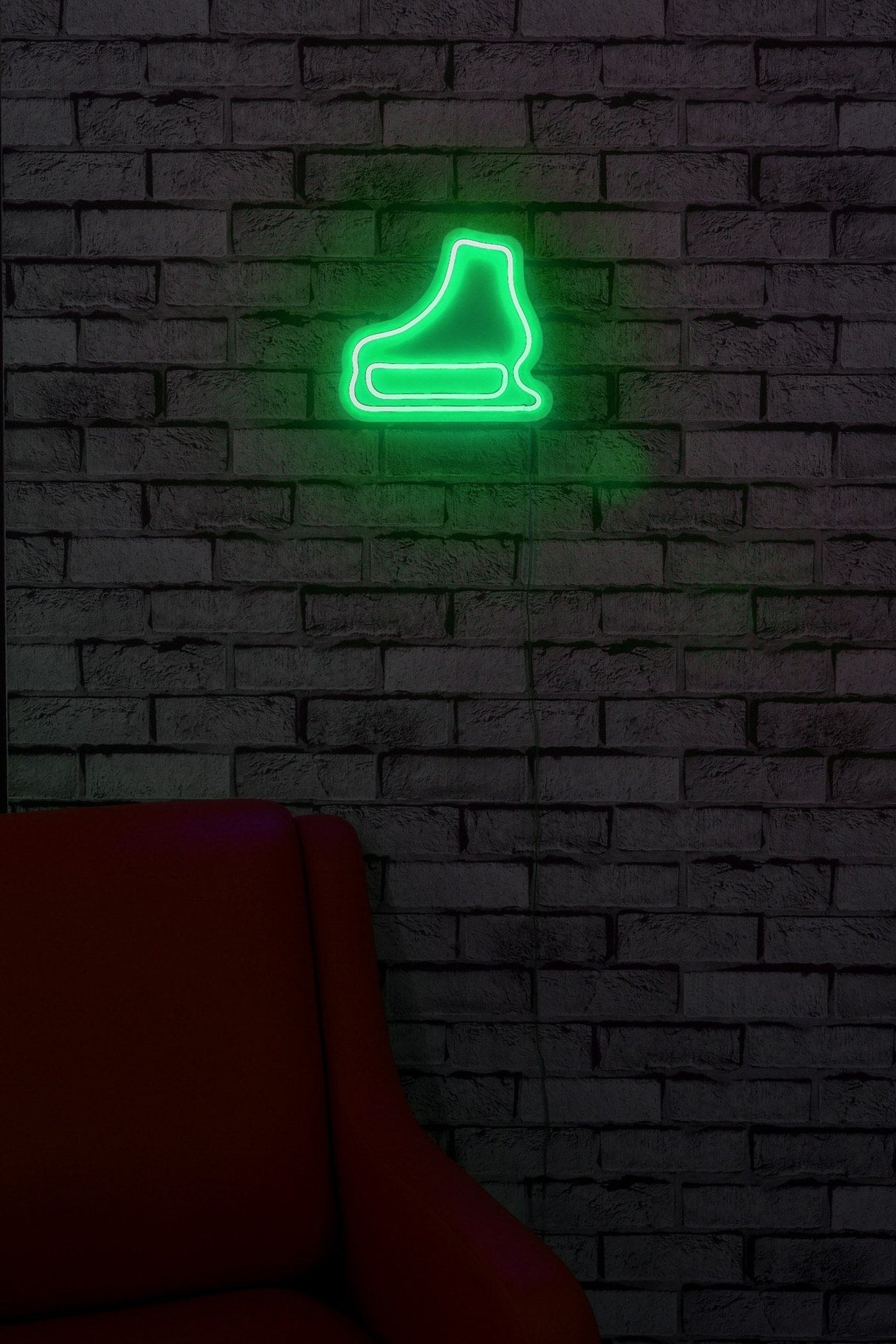 Lampă neon Ice-Skate, Diverse culori, 25x22x2 cm - Verde | SKU: 395NGR1975 | Lampă neon Ice-Skate, 25x22x2 cm, varianta Verde, produs pentru amenajarea locuinței, disponibil online în România la CasaMob