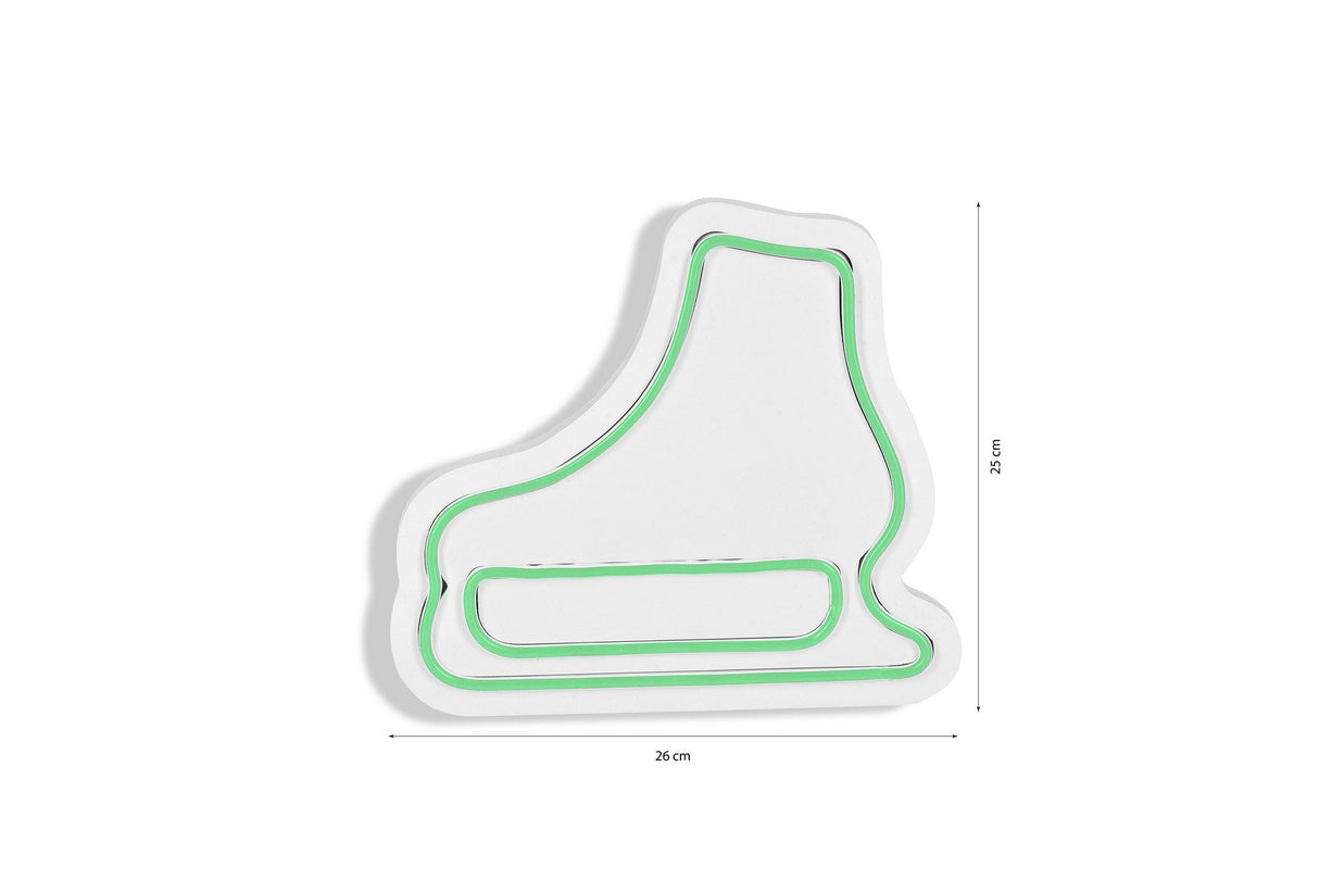 Lampă neon Ice-Skate, Diverse culori, 25x22x2 cm - Verde | SKU: 395NGR1975 | Lampă neon Ice-Skate, 25x22x2 cm, varianta Verde, produs pentru amenajarea locuinței, disponibil online în România la CasaMob