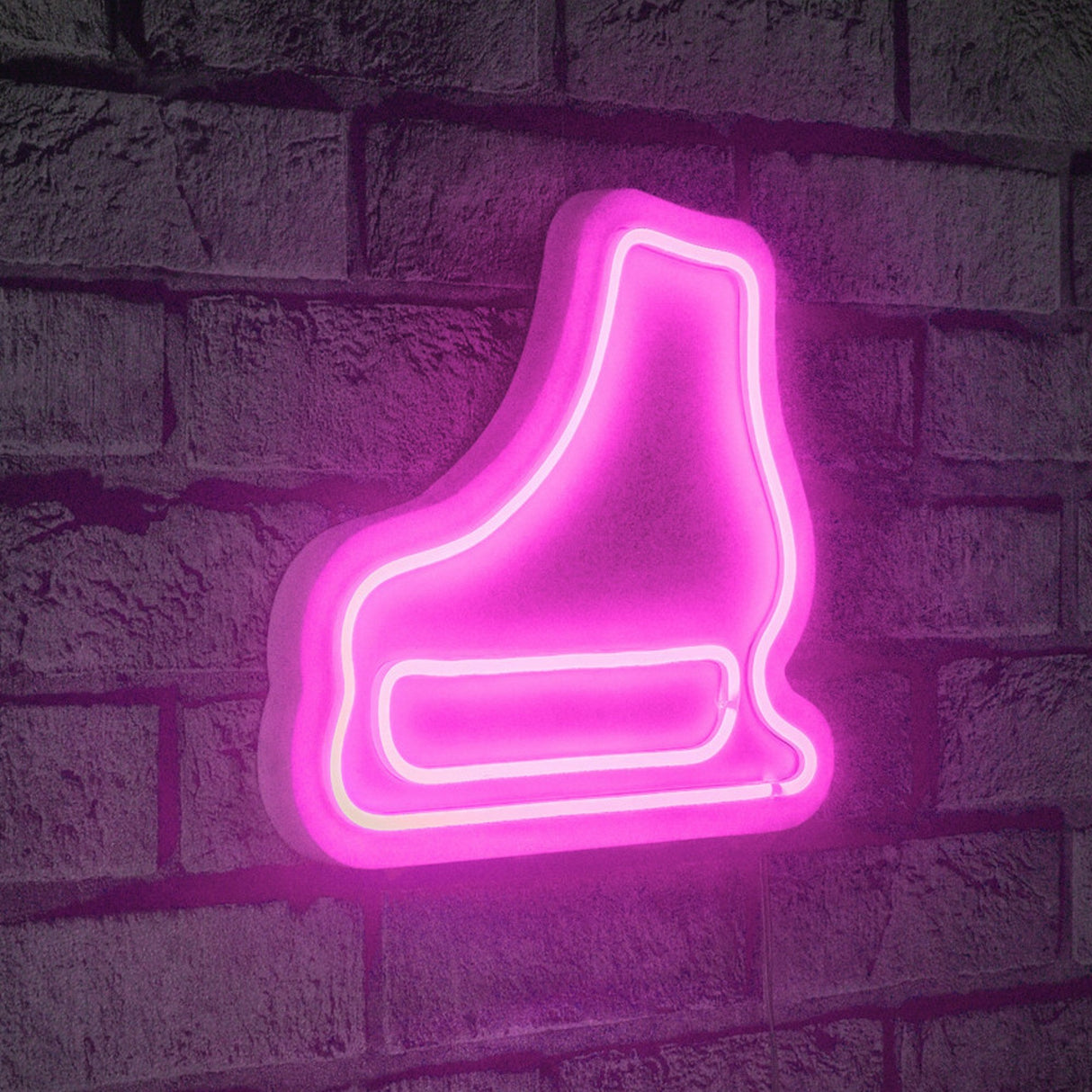 Lampă neon Ice-Skate, Diverse culori, 25x22x2 cm - Roz | SKU: 395NGR1977 | Lampă neon Ice-Skate, 25x22x2 cm, varianta Roz, produs pentru amenajarea locuinței, disponibil online în România la CasaMob