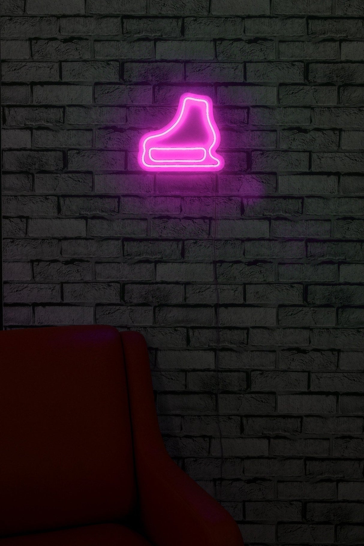 Lampă neon Ice-Skate, Diverse culori, 25x22x2 cm - Roz | SKU: 395NGR1977 | Lampă neon Ice-Skate, 25x22x2 cm, varianta Roz, produs pentru amenajarea locuinței, disponibil online în România la CasaMob