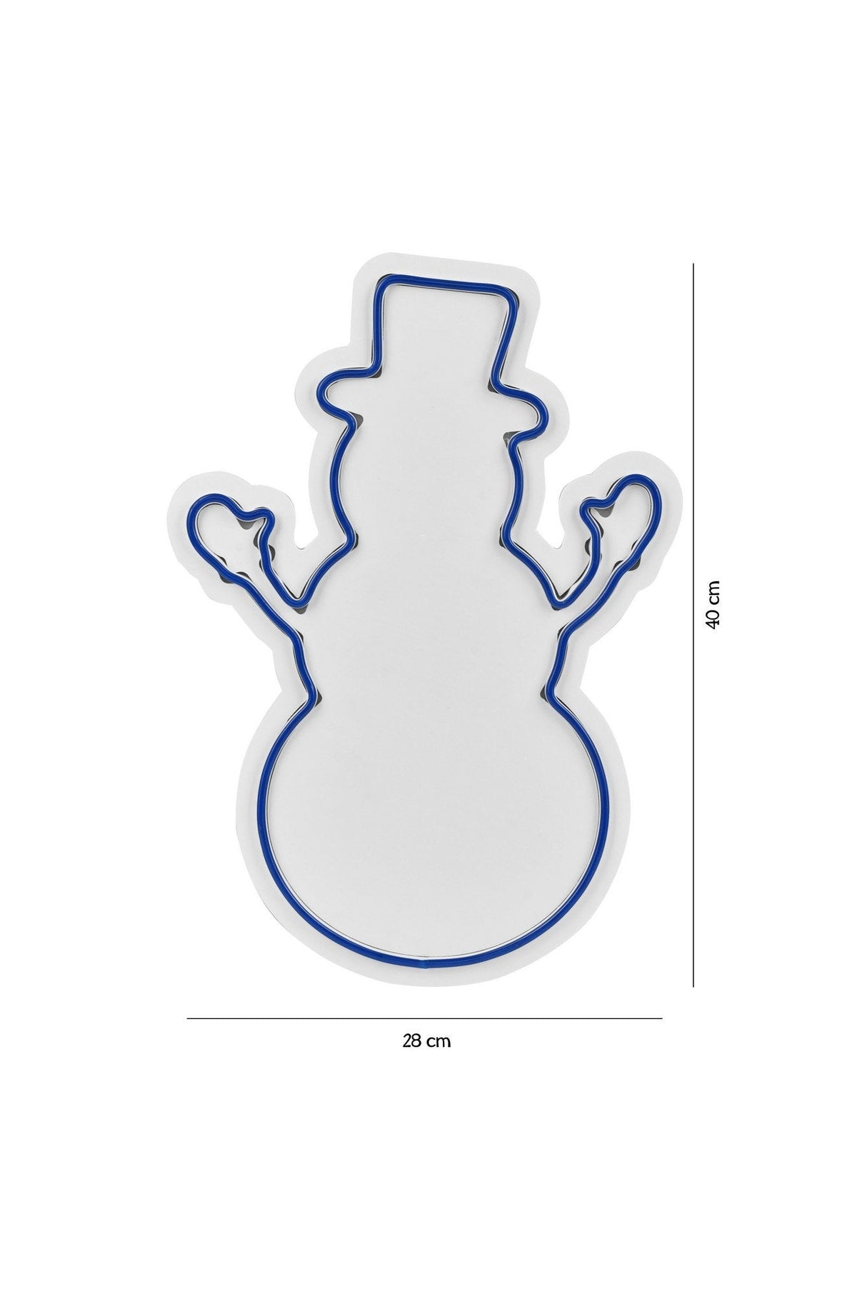 Lampă neon Snowman, Diverse culori, 18x35x2 cm - Albastru | SKU: 395NGR1979 | Lampă neon Snowman, 18x35x2 cm, varianta Albastru, produs pentru amenajarea locuinței, disponibil online în România la CasaMob