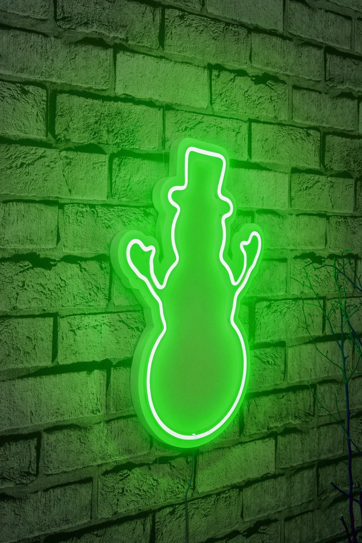 Lampă neon Snowman, Diverse culori, 18x35x2 cm - Verde | SKU: 395NGR1980 | Lampă neon Snowman, 18x35x2 cm, varianta Verde, produs pentru amenajarea locuinței, disponibil online în România la CasaMob