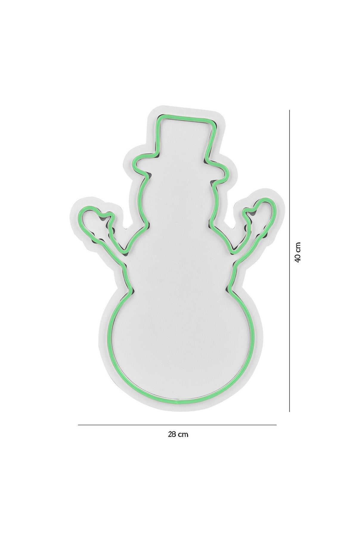 Lampă neon Snowman, Diverse culori, 18x35x2 cm - Verde | SKU: 395NGR1980 | Lampă neon Snowman, 18x35x2 cm, varianta Verde, produs pentru amenajarea locuinței, disponibil online în România la CasaMob