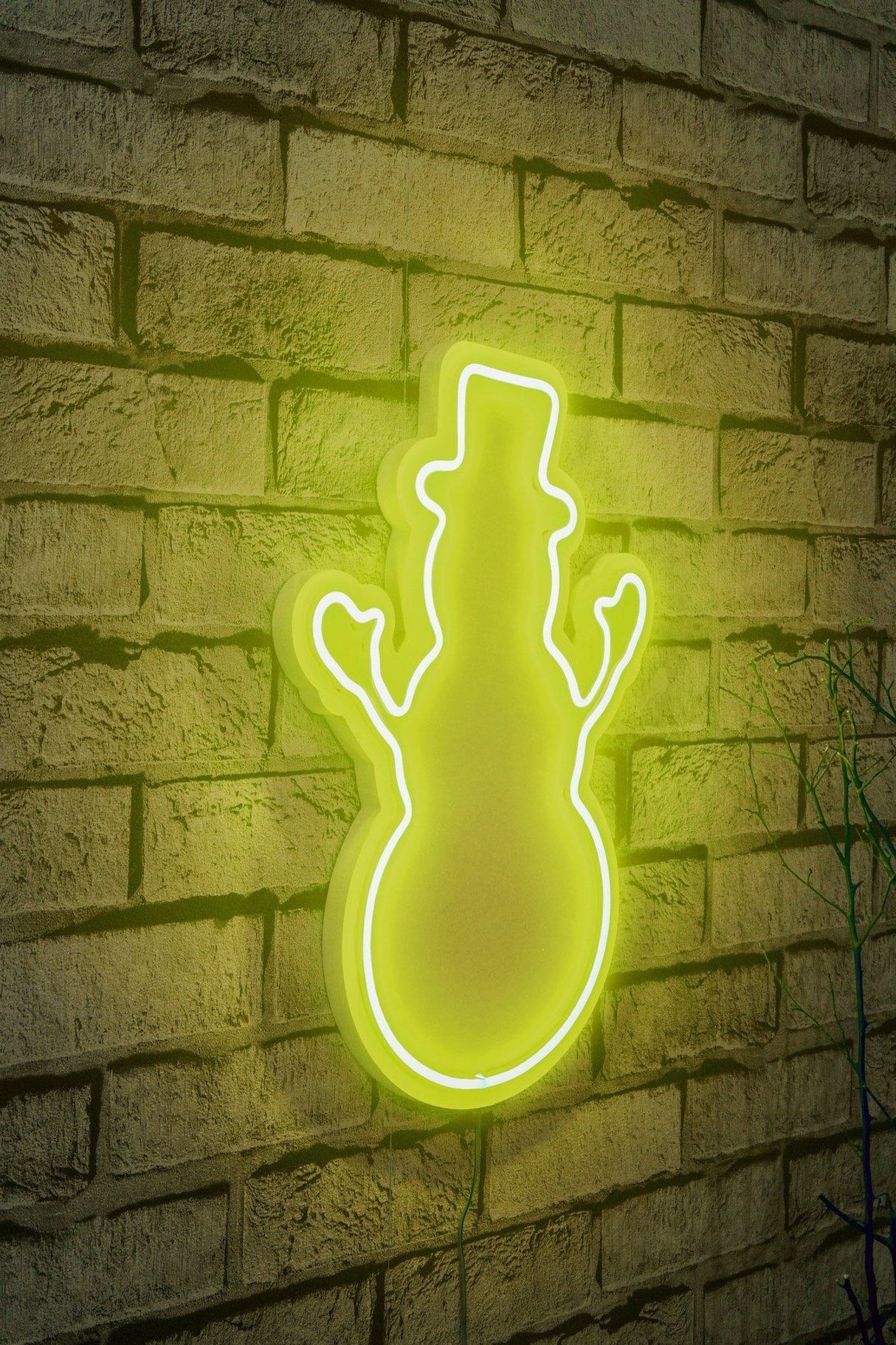 Lampă neon Snowman, Diverse culori, 18x35x2 cm - Galben | SKU: 395NGR1981 | Lampă neon Snowman, 18x35x2 cm, varianta Galben, produs pentru amenajarea locuinței, disponibil online în România la CasaMob