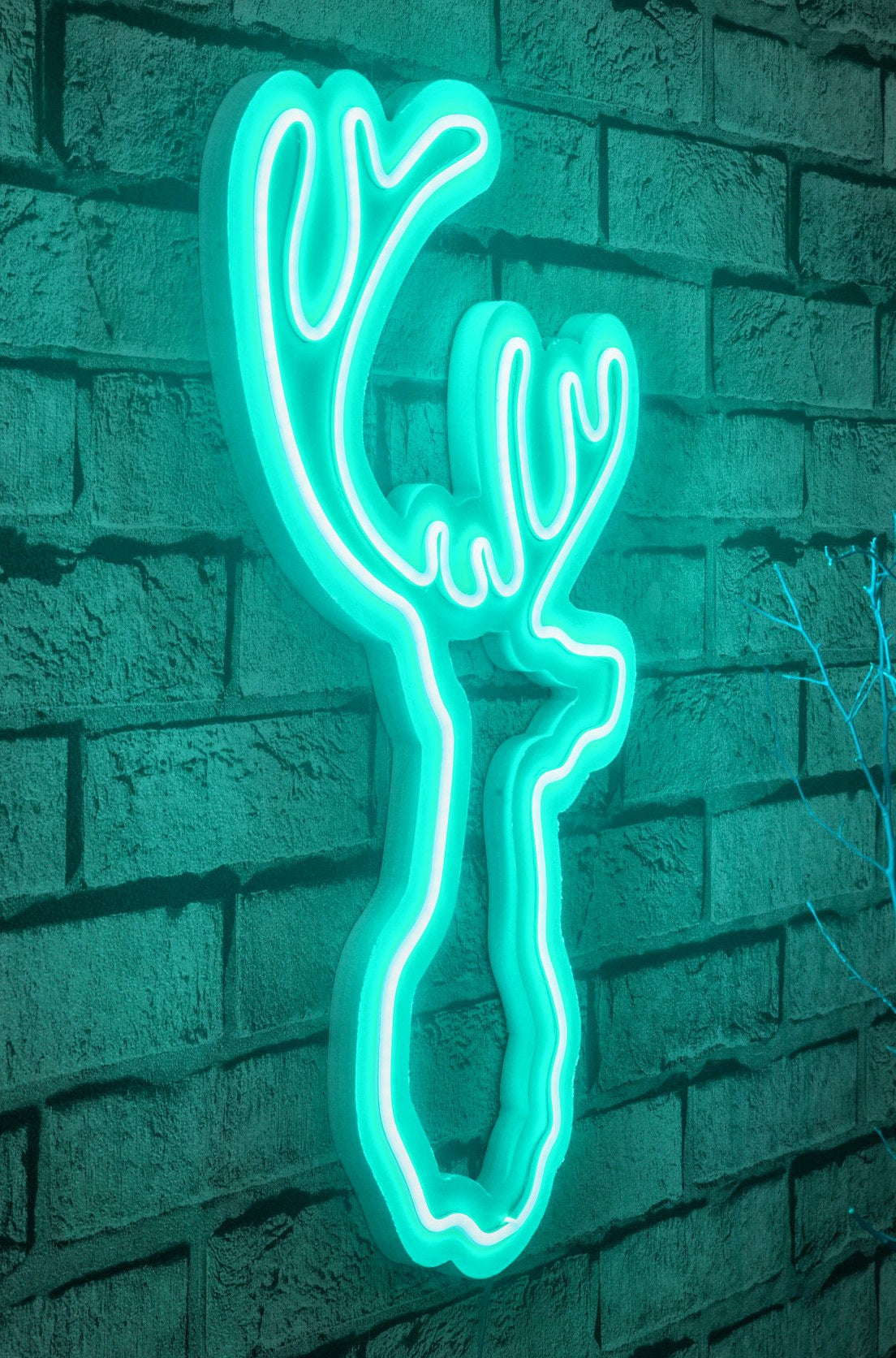 Lampă neon Deer, Diverse culori, 21x34x2 cm - Albastru | SKU: 395NGR1984 | Lampă neon Deer, 21x34x2 cm, varianta Albastru, produs pentru amenajarea locuinței, disponibil online în România la CasaMob