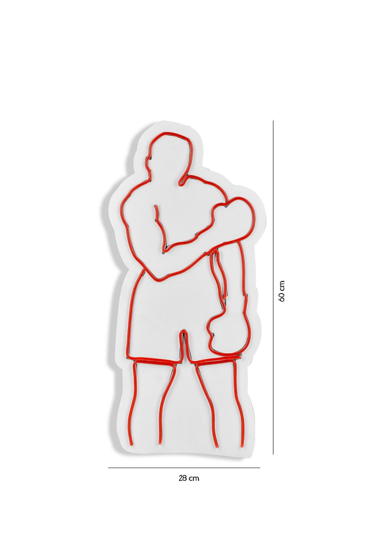 Lampă neon Muhammed Ali, Diverse culori, 28x60x2 cm - Roșu | SKU: 395NGR2067 | Lampă neon Muhammed Ali, 28x60x2 cm, varianta Roșu, produs pentru amenajarea locuinței, disponibil online în România la CasaMob