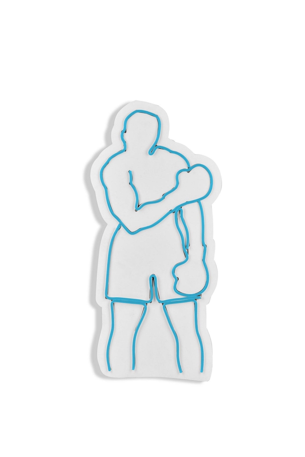Lampă neon Muhammed Ali, Diverse culori, 28x60x2 cm - Albastru | SKU: 395NGR2068 | Lampă neon Muhammed Ali, 28x60x2 cm, varianta Albastru, produs pentru amenajarea locuinței, disponibil online în România la CasaMob