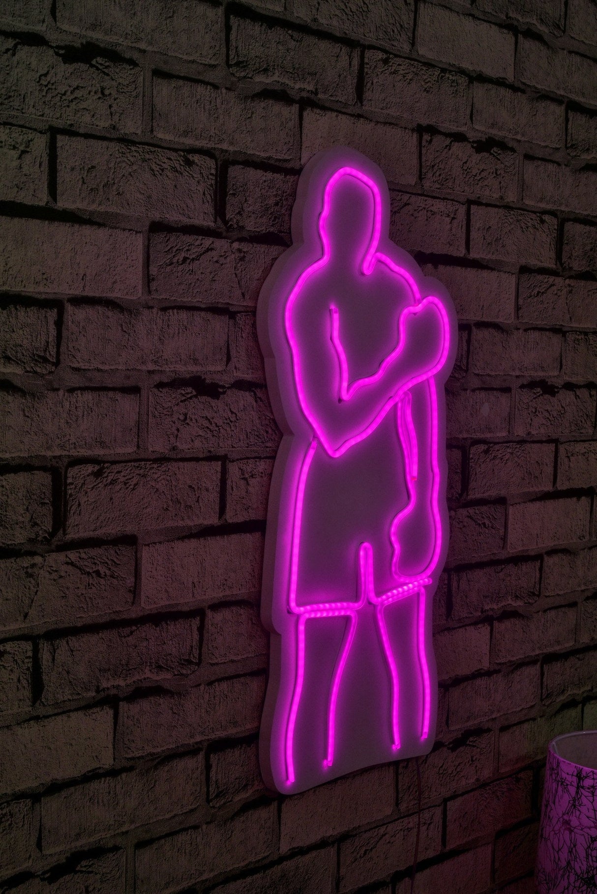 Lampă neon Muhammed Ali, Diverse culori, 28x60x2 cm - Roz | SKU: 395NGR2071 | Lampă neon Muhammed Ali, 28x60x2 cm, varianta Roz, produs pentru amenajarea locuinței, disponibil online în România la CasaMob