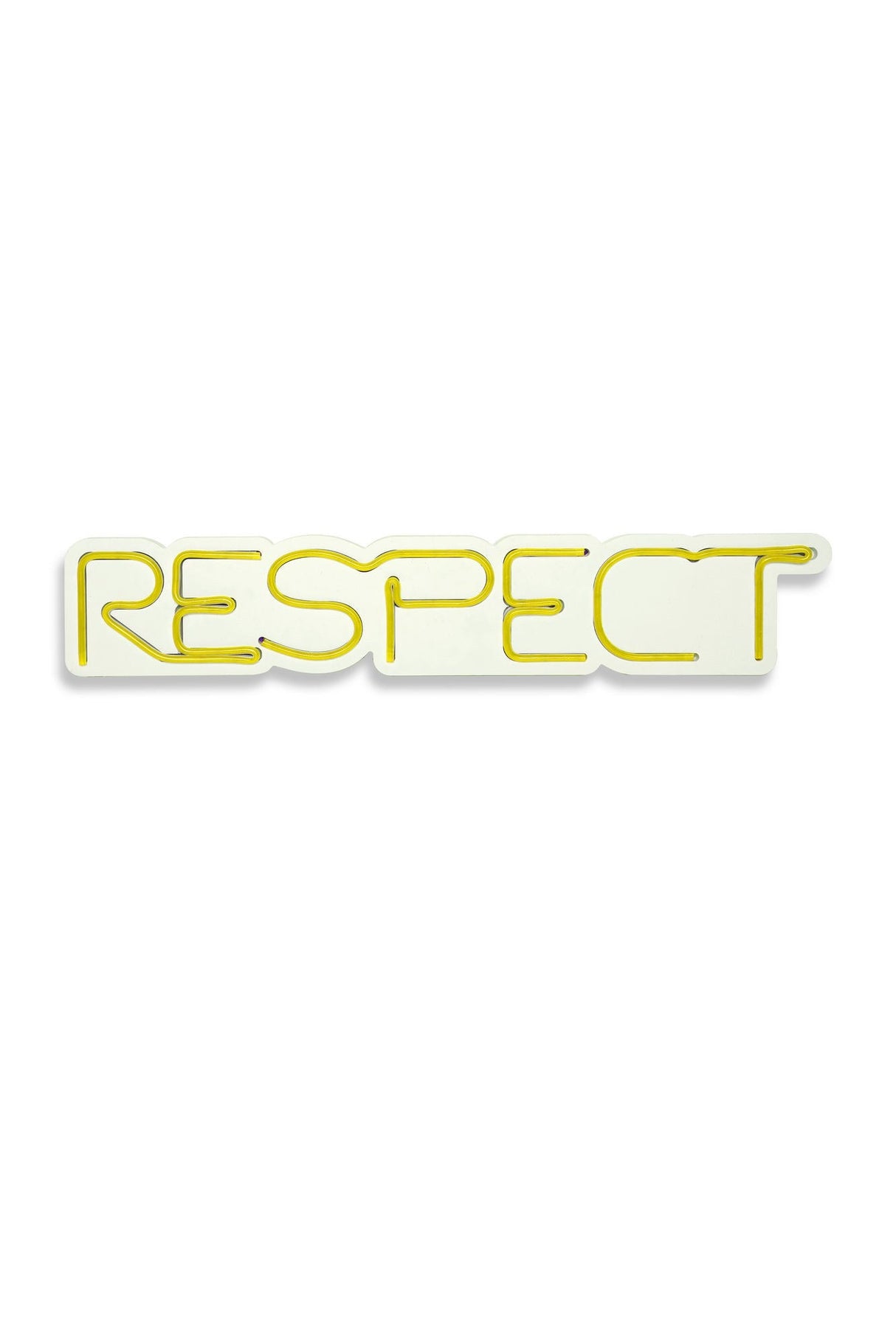 Lampă neon Respect, Diverse culori, 11x57x2 cm - Galben | SKU: 395NGR2142 | Lampă neon Respect, 11x57x2 cm, varianta Galben, produs pentru amenajarea locuinței, disponibil online în România la CasaMob