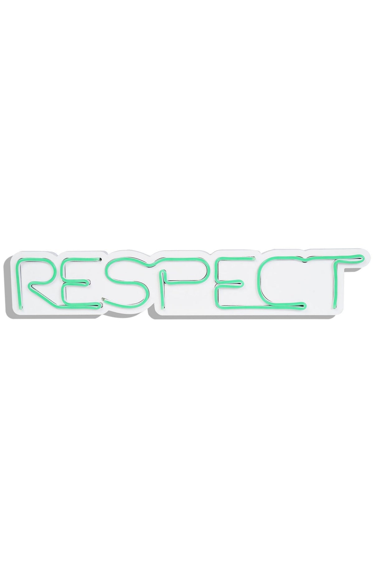 Lampă neon Respect, Diverse culori, 11x57x2 cm - Verde | SKU: 395NGR2202 | Lampă neon Respect, 11x57x2 cm, varianta Verde, produs pentru amenajarea locuinței, disponibil online în România la CasaMob