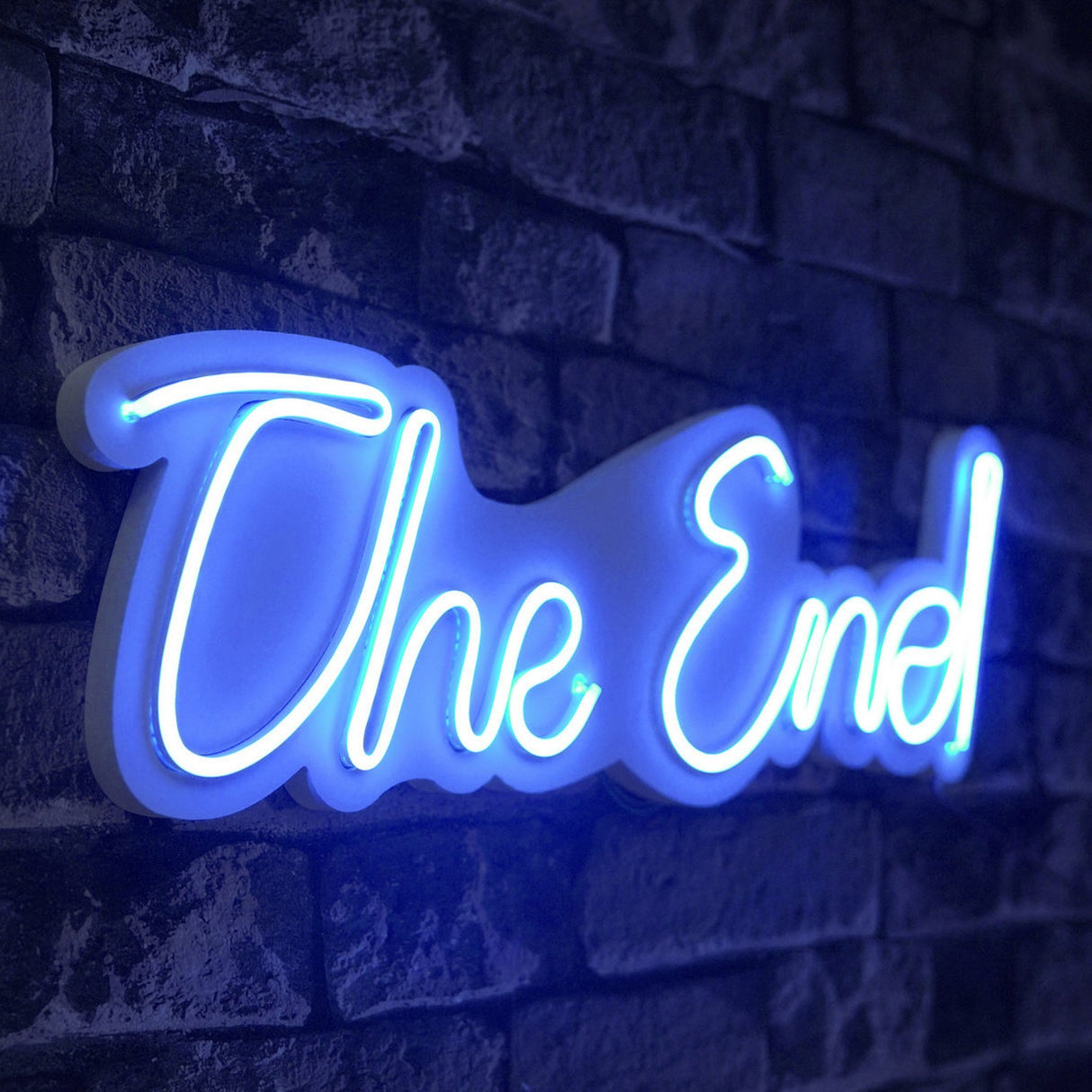 Lampă neon The End, Diverse culori, 16x50x2 cm - Albastru | SKU: 395NGR2209 | Lampă neon The End, 16x50x2 cm, varianta Albastru, produs pentru amenajarea locuinței, disponibil online în România la CasaMob