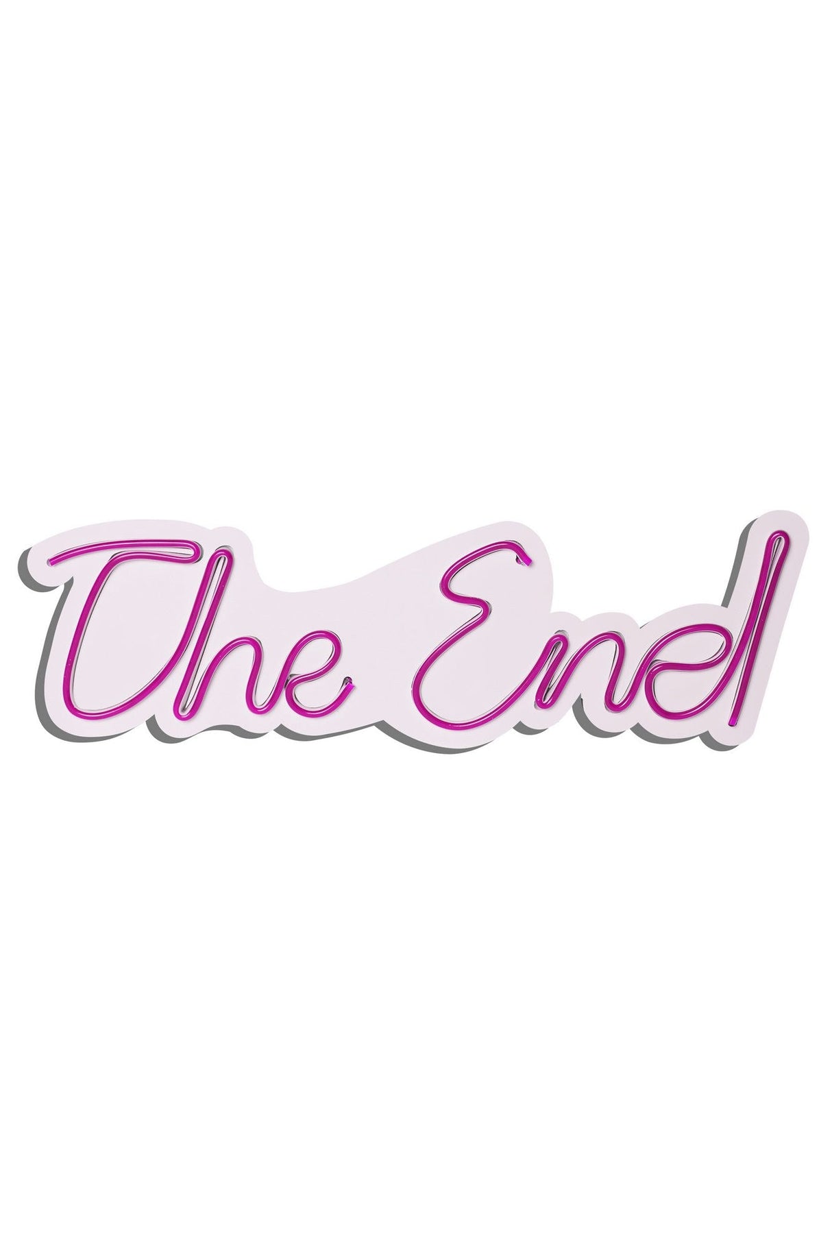 Lampă neon The End, Diverse culori, 16x50x2 cm - Roz | SKU: 395NGR2212 | Lampă neon The End, 16x50x2 cm, varianta Roz, produs pentru amenajarea locuinței, disponibil online în România la CasaMob
