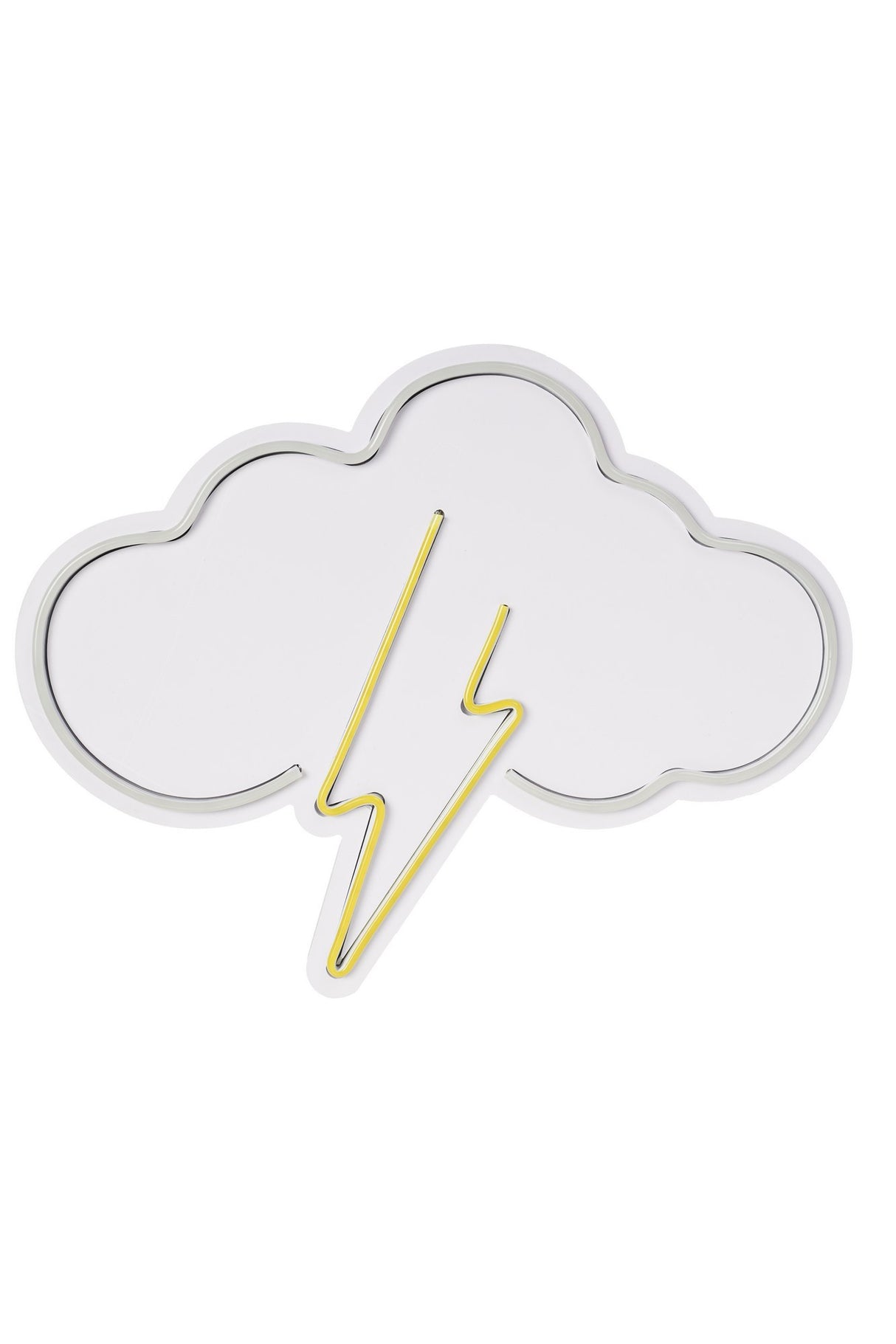 Lampă neon Thunder Storm, Diverse culori, Diverse dimensiuni - Alb - Galben - 45x35x2 cm | SKU: 395NGR2241 | Lampă neon Thunder Storm, varianta Alb - Galben - 45x35x2 cm, produs pentru amenajarea locuinței, disponibil online în România la CasaMob