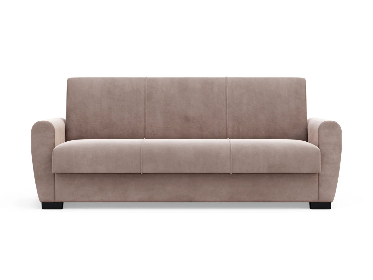 Canapea extensibilă 3 locuri Valencia, cu ladă de depozitare, Diverse culori, 220x68x90 cm - Bej | SKU: 3SBC/xx-SWG003 | Canapea extensibilă 3 locuri Valencia, cu ladă de depozitare, 220x68x90 cm, varianta Bej, produs pentru amenajarea locuinței, disponibil online în România la CasaMob