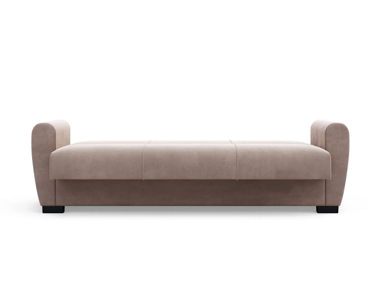 Canapea extensibilă 3 locuri Valencia, cu ladă de depozitare, Diverse culori, 220x68x90 cm - Bej | SKU: 3SBC/xx-SWG003 | Canapea extensibilă 3 locuri Valencia, cu ladă de depozitare, 220x68x90 cm, varianta Bej, produs pentru amenajarea locuinței, disponibil online în România la CasaMob