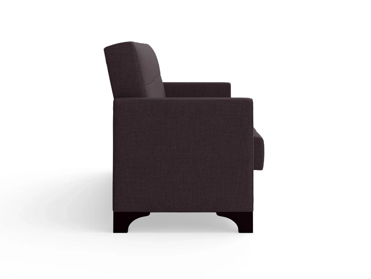 Canapea extensibila 3 locuri Salonika, cu lada de depozitare, Diverse culori, 215x70x95 cm - Gri închis | SKU: 3SBC/xx-TW022 | Canapea extensibila 3 locuri Salonika, cu lada de depozitare, 215x70x95 cm, varianta Gri închis, produs pentru amenajarea locuinței, disponibil online în România la CasaMob