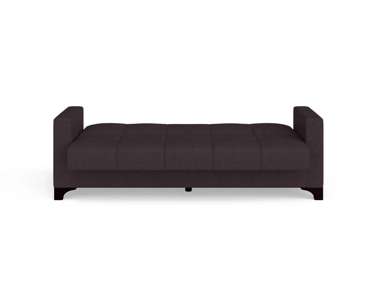 Canapea extensibila 3 locuri Salonika, cu lada de depozitare, Diverse culori, 215x70x95 cm - Gri închis | SKU: 3SBC/xx-TW022 | Canapea extensibila 3 locuri Salonika, cu lada de depozitare, 215x70x95 cm, varianta Gri închis, produs pentru amenajarea locuinței, disponibil online în România la CasaMob