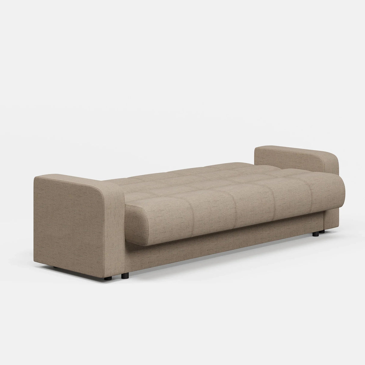 Canapea extensibilă 3 locuri Thassos, cu ladă de depozitare, Diverse culori, 220x70x90 cm - Bej | SKU: 3SBC/xx-YU031 | Canapea extensibilă 3 locuri Thassos, cu ladă de depozitare, 220x70x90 cm, varianta Bej, produs pentru amenajarea locuinței, disponibil online în România la CasaMob