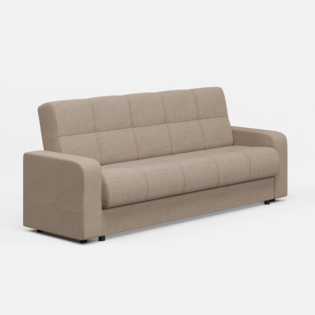 Canapea extensibilă 3 locuri Thassos, cu ladă de depozitare, Diverse culori, 220x70x90 cm - Bej | SKU: 3SBC/xx-YU031 | Canapea extensibilă 3 locuri Thassos, cu ladă de depozitare, 220x70x90 cm, varianta Bej, produs pentru amenajarea locuinței, disponibil online în România la CasaMob