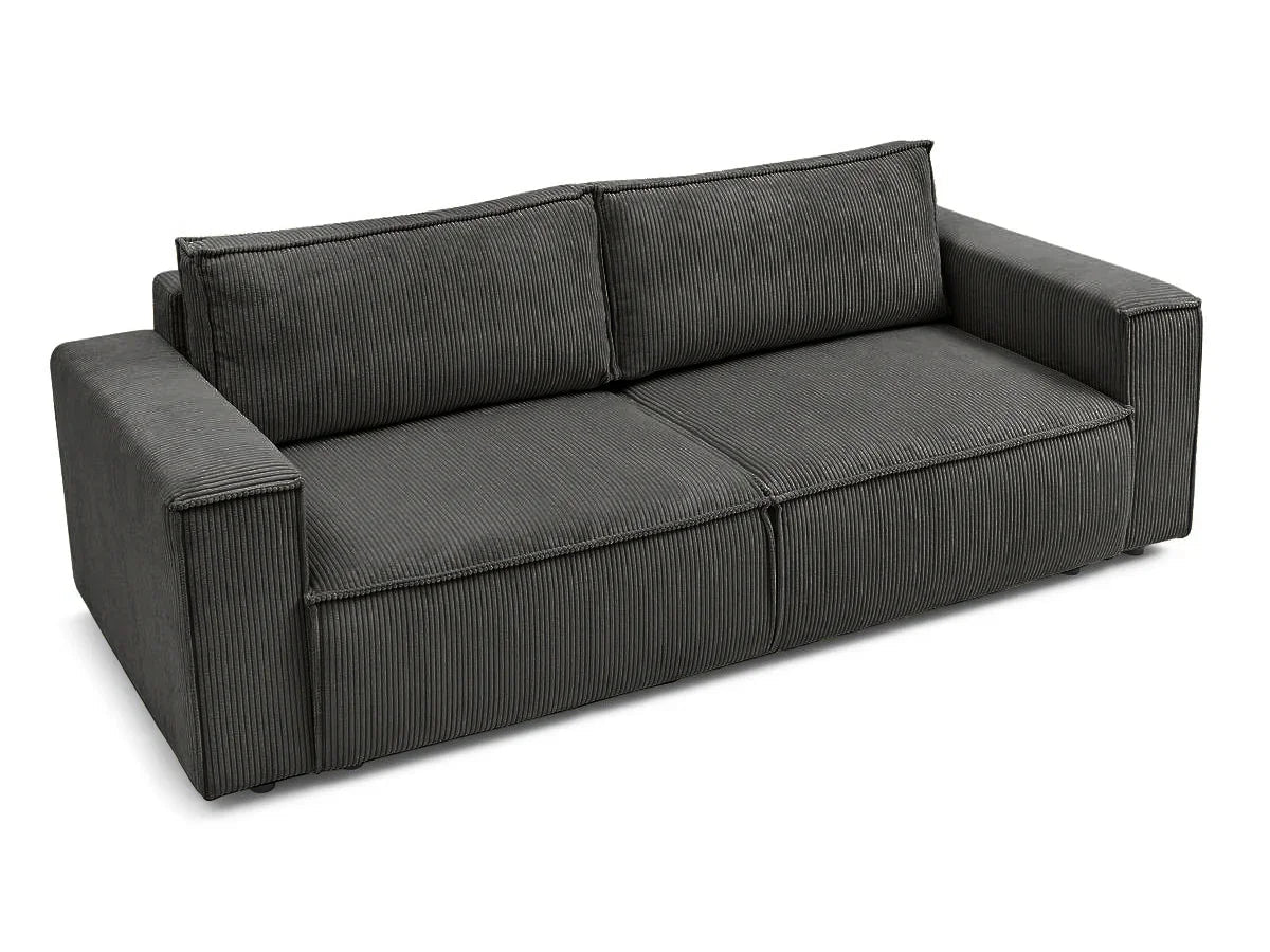 Canapea extensibilă cu depozitare Capri, 3 locuri, Diverse culori, 240x87x85 cm - Gri închis | SKU: 3SBD/FJ019 | Canapea extensibilă cu depozitare Capri, 3 locuri, 240x87x85 cm, varianta Gri închis, produs pentru amenajarea locuinței, disponibil online în România la CasaMob