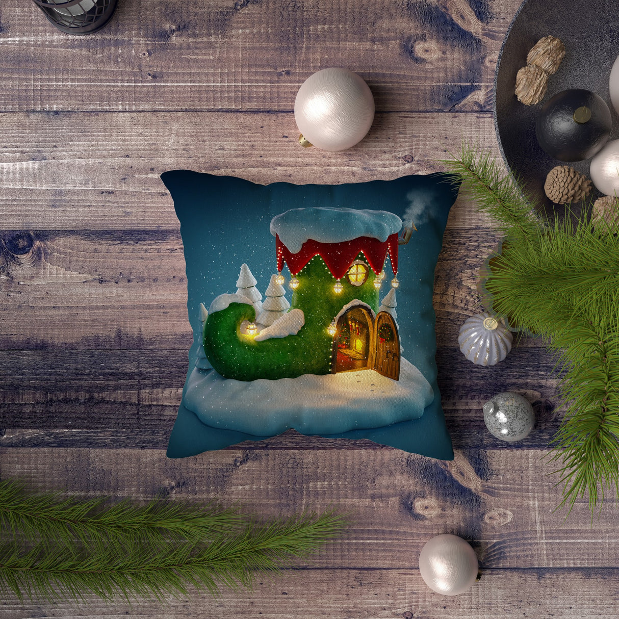 Pernă decorativă NYXMAS077, Multicolor, 43x43 cm