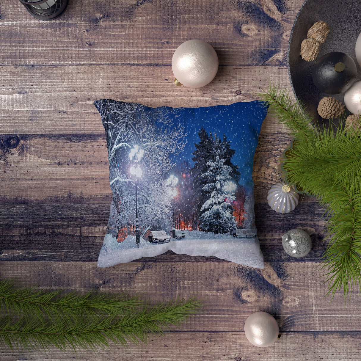 Pernă decorativă NYXMAS080, Multicolor, 43x43 cm
