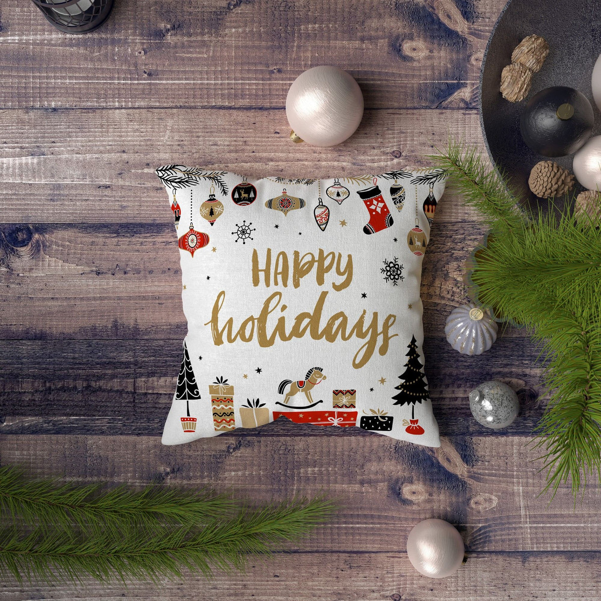 Pernă decorativă NYXMAS145, Multicolor, 43x43 cm