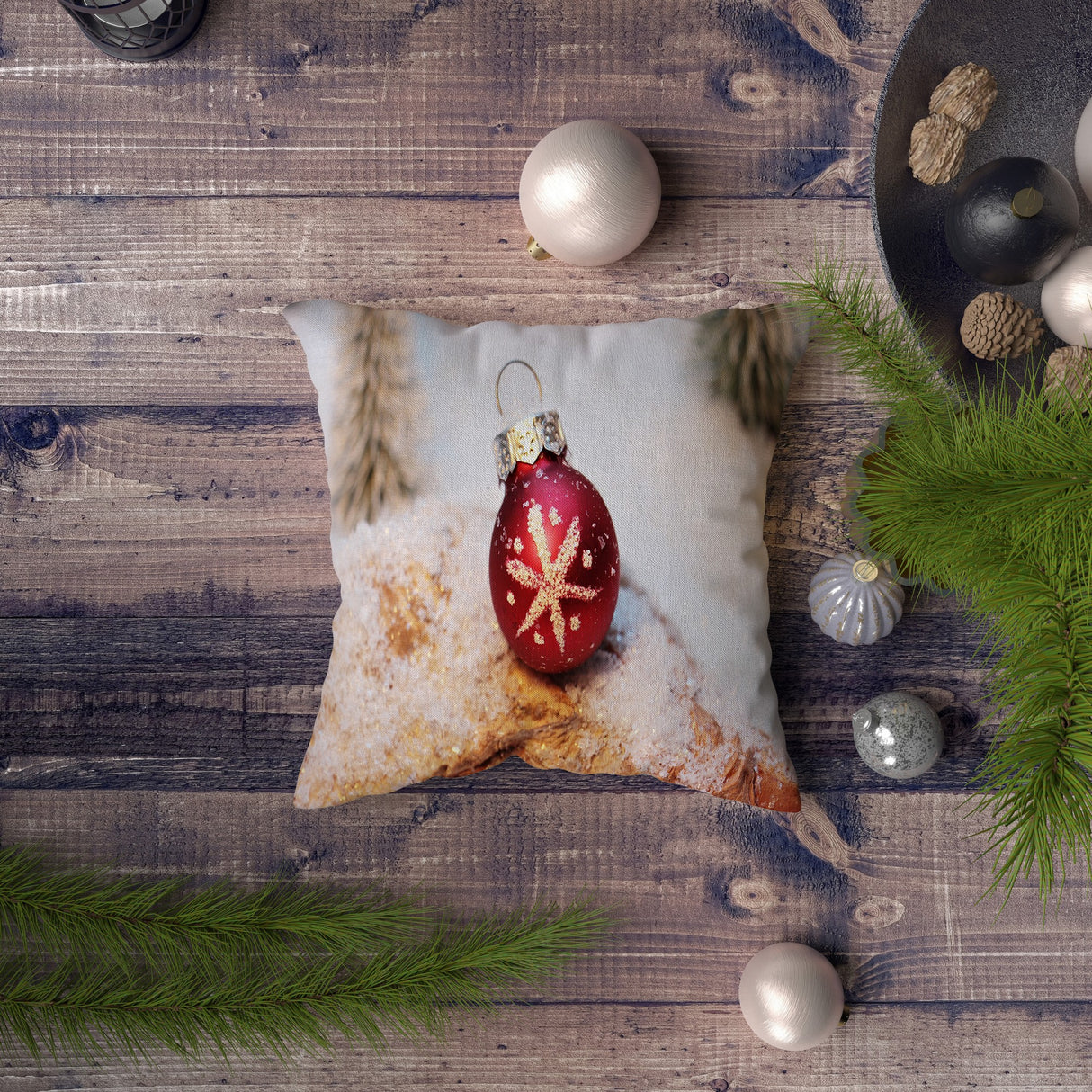 Pernă decorativă NYXMAS039, Multicolor, 43x43 cm