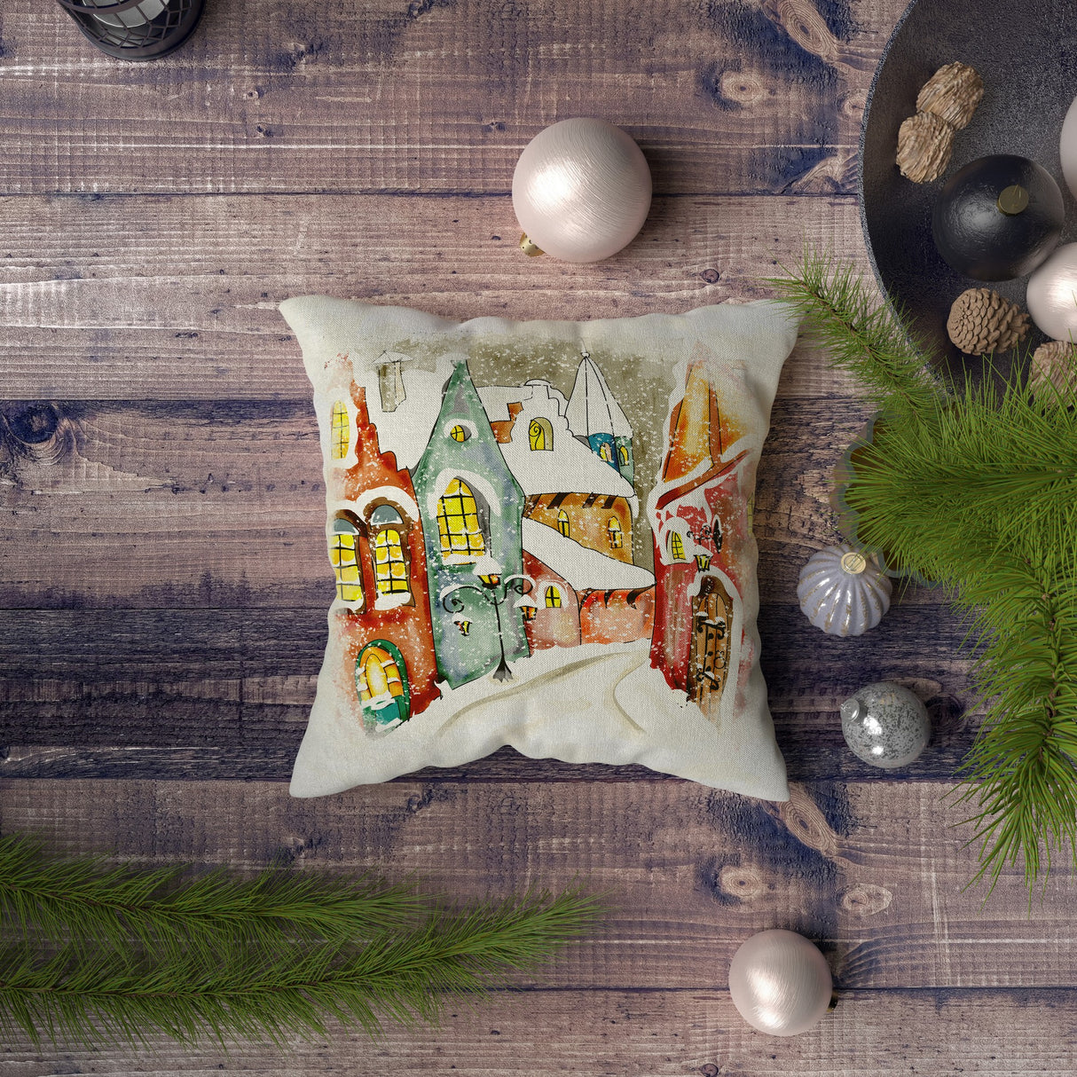 Pernă decorativă NYXMAS069, Multicolor, 43x43 cm
