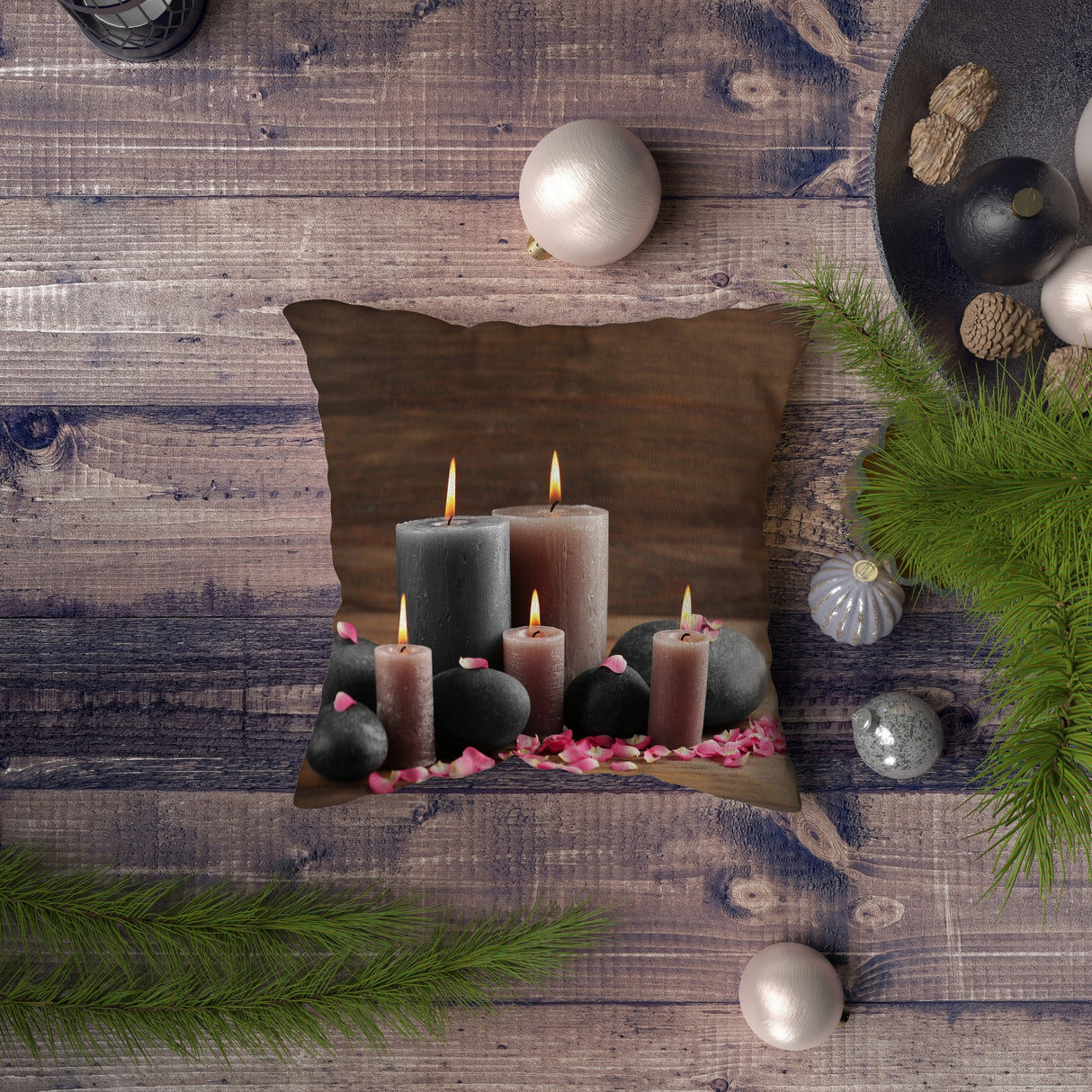 Pernă decorativă NYXMAS081, Multicolor, 43x43 cm