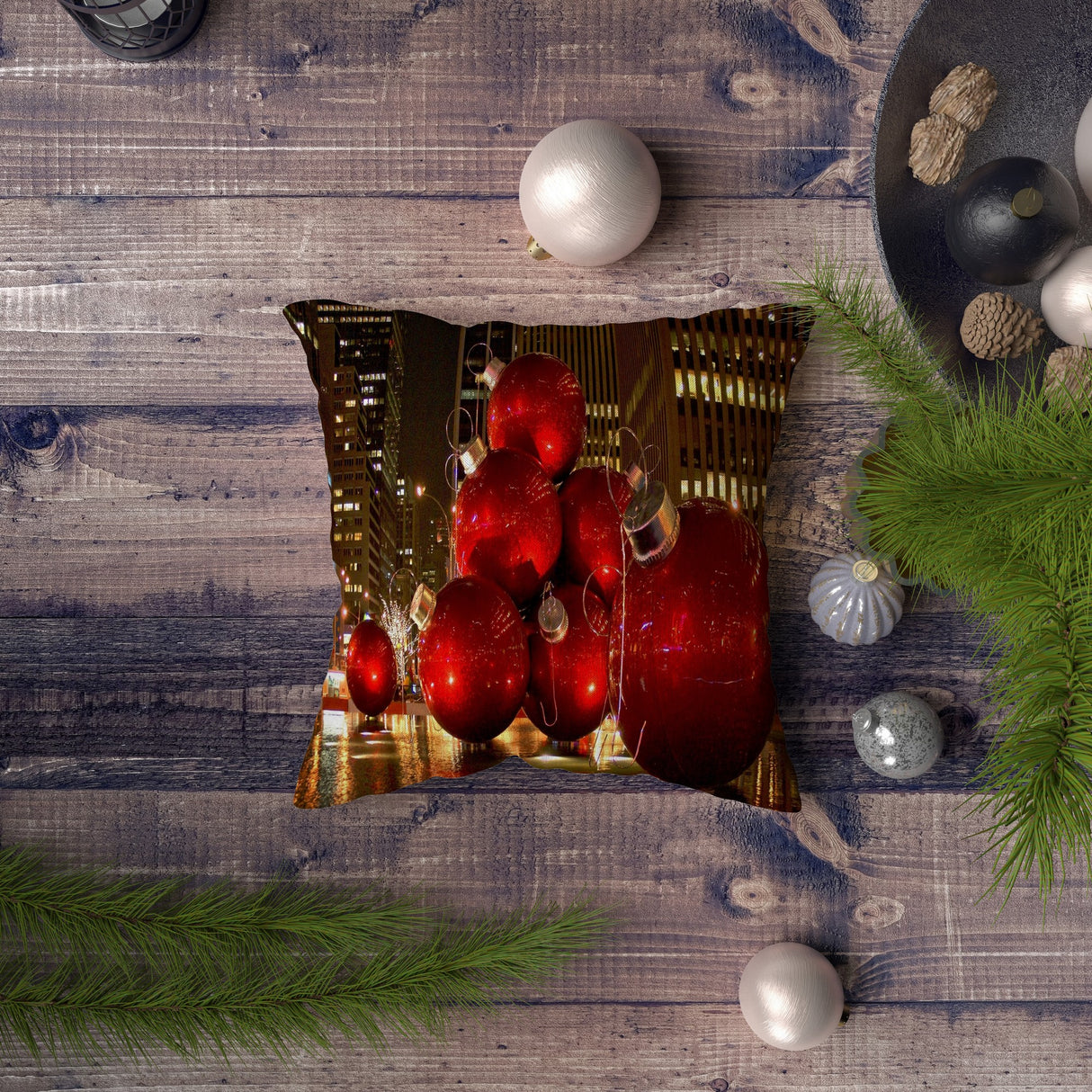 Pernă decorativă NYXMAS095, Multicolor, 43x43 cm