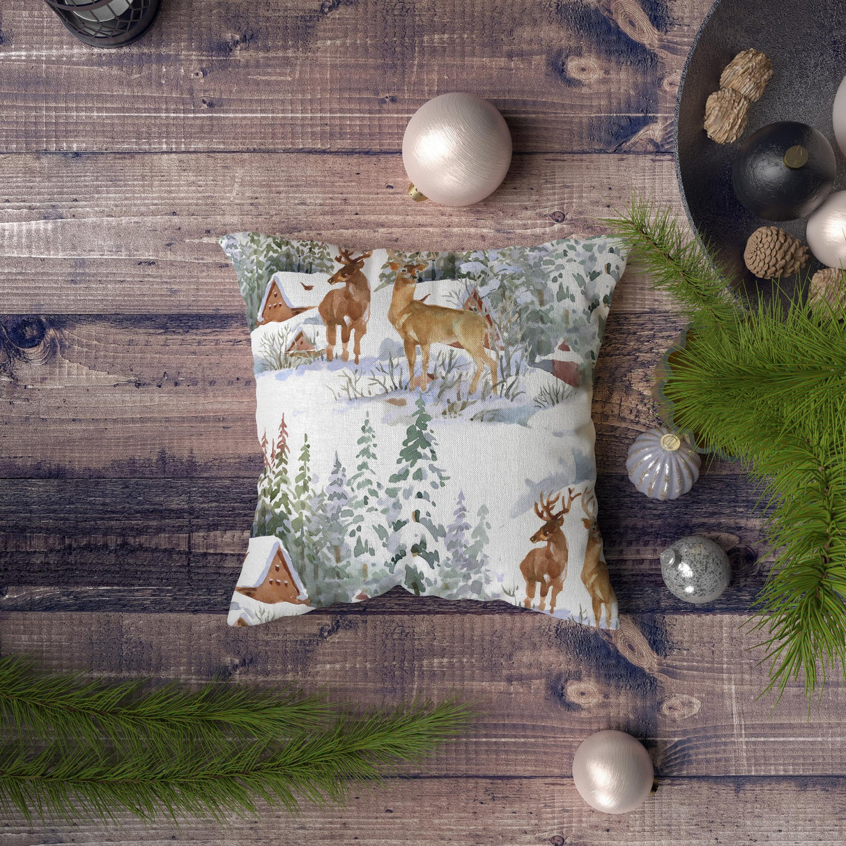 Pernă decorativă NYXMAS117, Multicolor, 43x43 cm