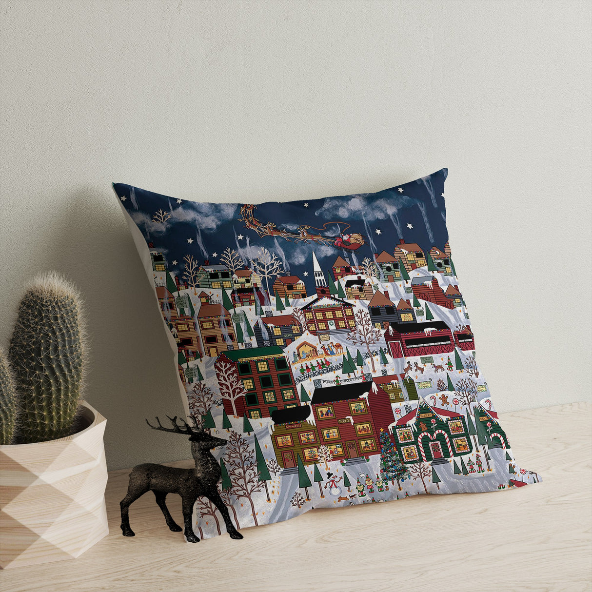 Pernă decorativă A13028, Multicolor, 43x43 cm
