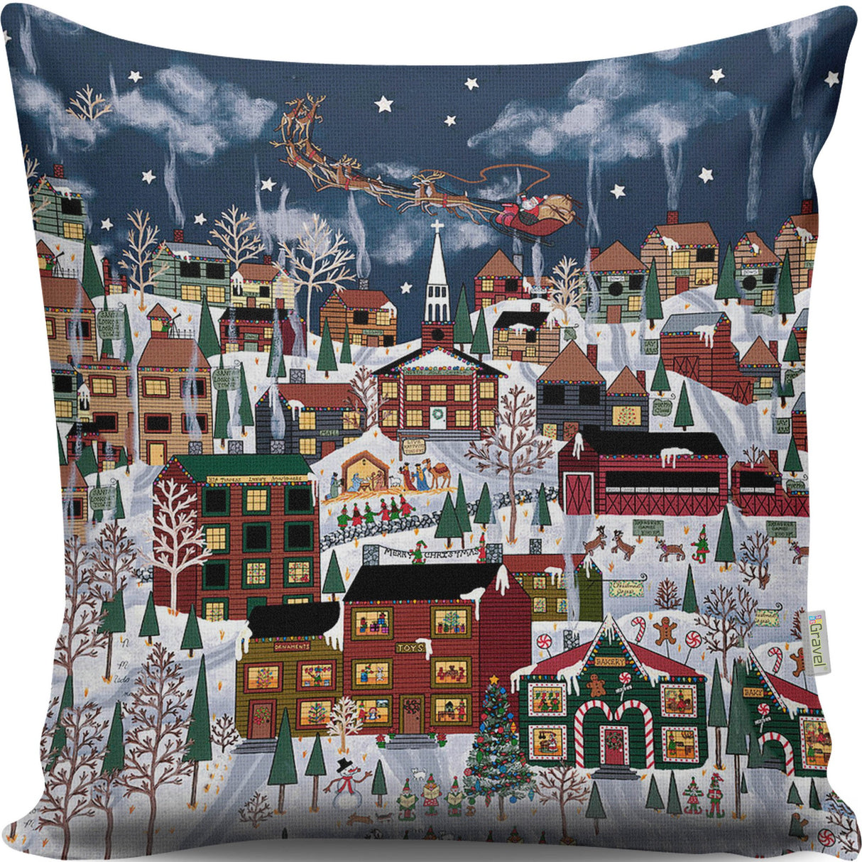 Pernă decorativă A13028, Multicolor, 43x43 cm