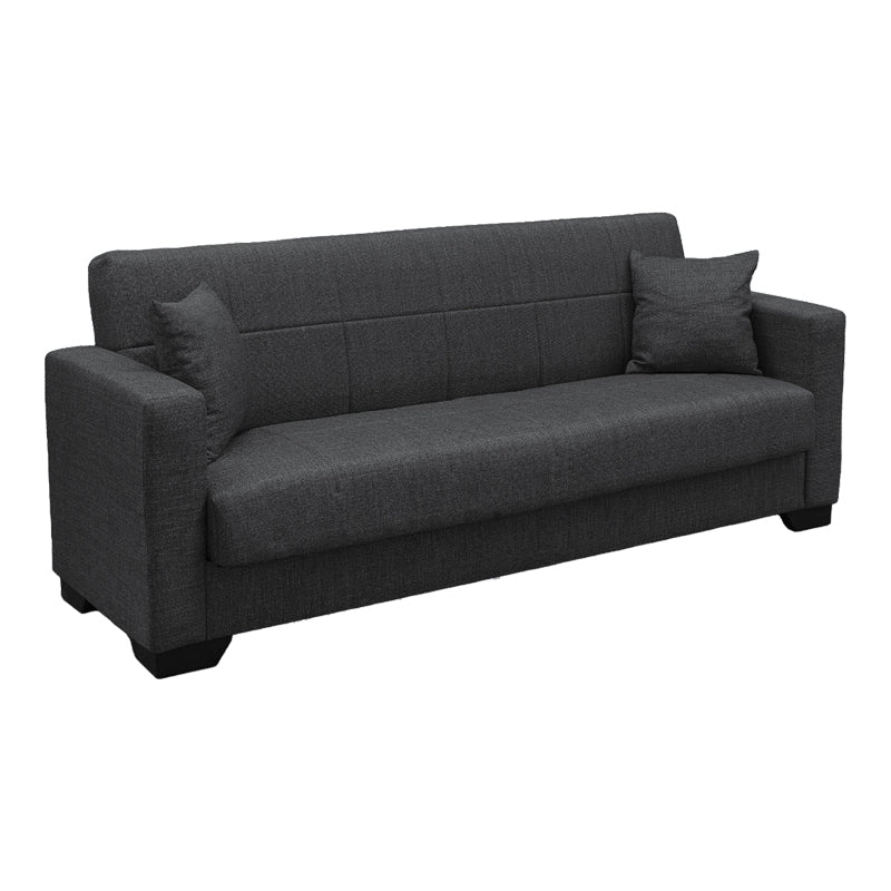 Canapea extensibilă Vox, 3 locuri, cu spațiu de depozitare, Stofă, Diverse culori, 210x84x83 cm - Gri | SKU: 438-000006 | Canapea extensibilă Vox, 3 locuri, cu spațiu de depozitare, Stofă, 210x84x83 cm, varianta Gri, produs pentru amenajarea locuinței, disponibil online în România la CasaMob