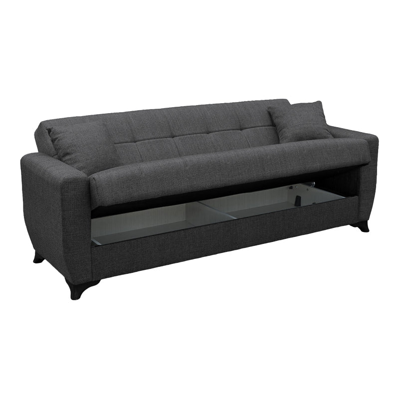 Canapea extensibilă Modesto, 3 locuri, cu spațiu de depozitare, Stofă, Diverse culori, 215x84x83 cm - Gri | SKU: 438-000014 | Canapea extensibilă Modesto, 3 locuri, cu spațiu de depozitare, Stofă, 215x84x83 cm, varianta Gri, produs pentru amenajarea locuinței, disponibil online în România la CasaMob