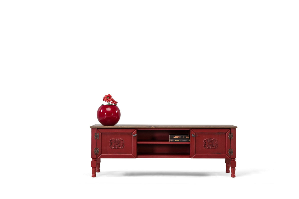 Comodă TV Ada TV, Diverse culori, 150x50x40 cm - Roșu | SKU: 472PHL1101 | Comodă TV Ada TV, 150x50x40 cm, varianta Roșu, produs pentru amenajarea locuinței, disponibil online în România la CasaMob
