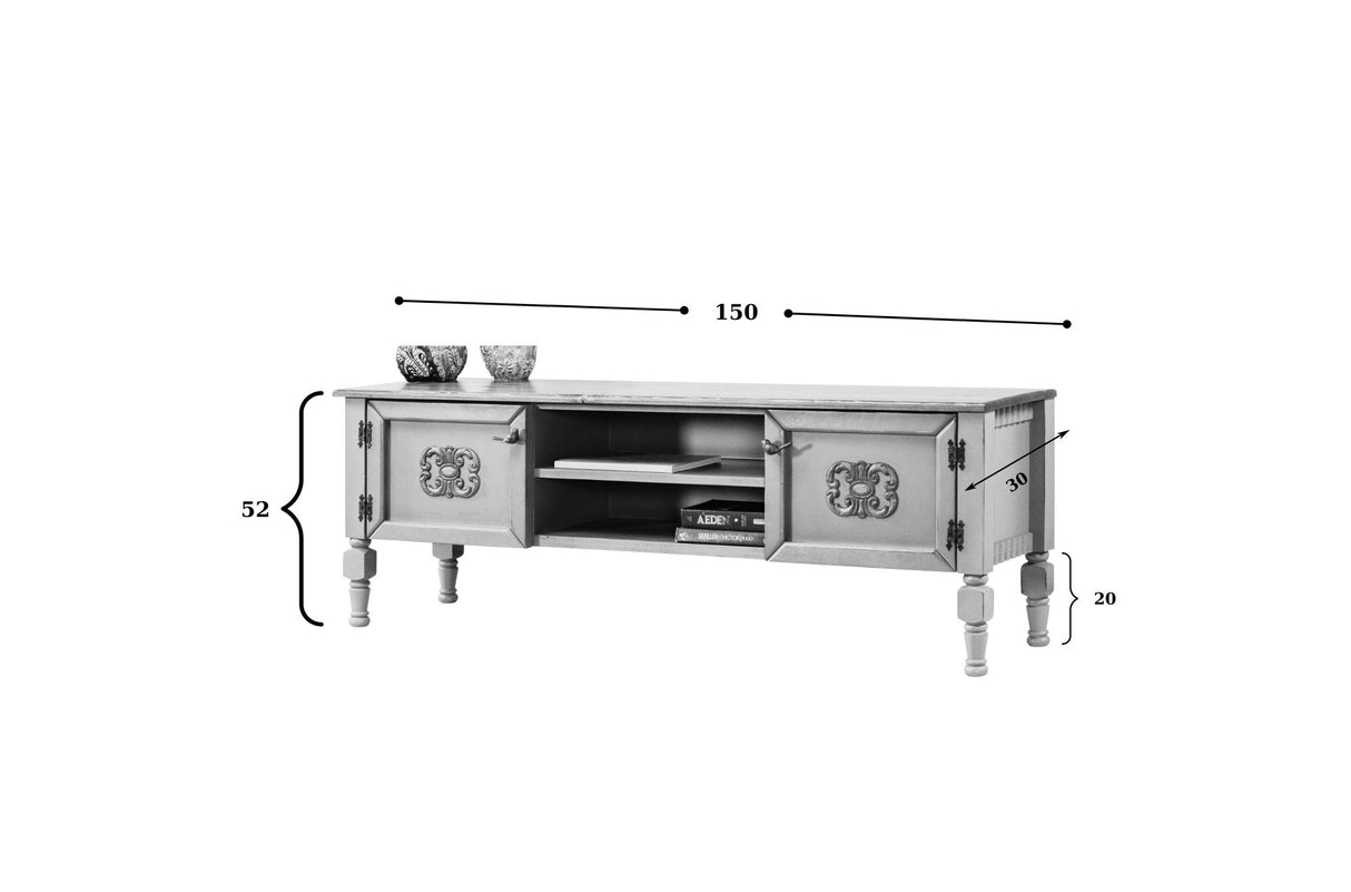 Comodă TV Ada TV, Diverse culori, 150x50x40 cm - Galben | SKU: 472PHL1104 | Comodă TV Ada TV, 150x50x40 cm, varianta Galben, produs pentru amenajarea locuinței, disponibil online în România la CasaMob