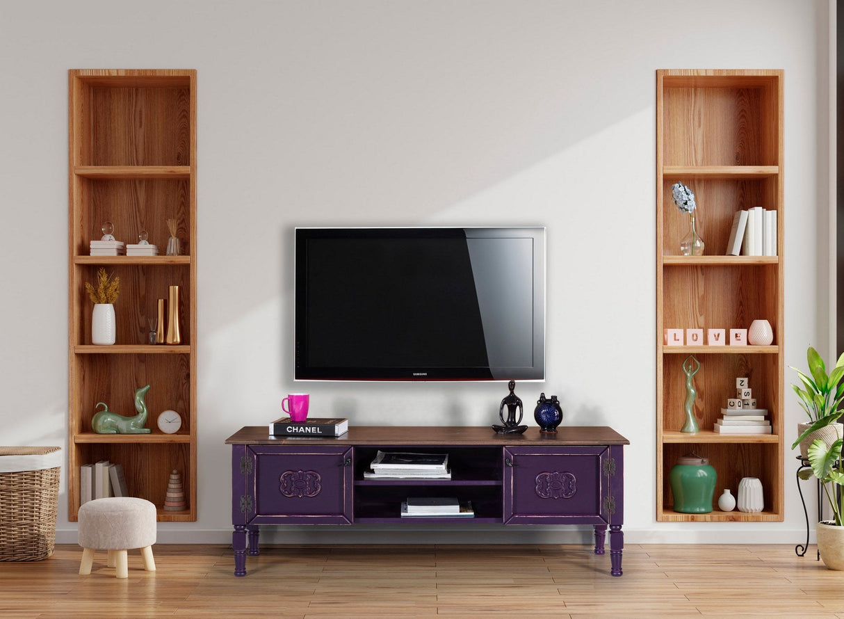 Comodă TV Ada TV, Diverse culori, 150x50x40 cm - Mov | SKU: 472PHL1105 | Comodă TV Ada TV, 150x50x40 cm, varianta Mov, produs pentru amenajarea locuinței, disponibil online în România la CasaMob