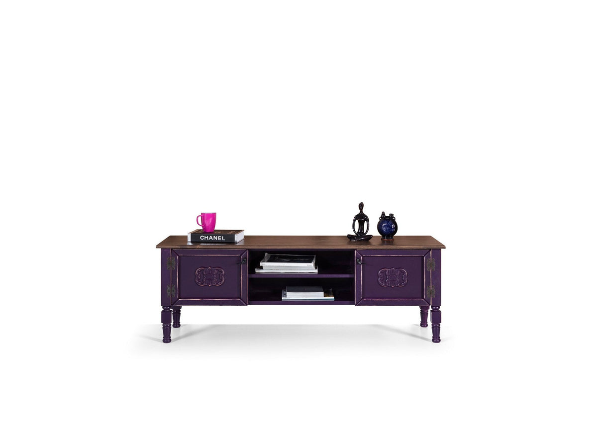 Comodă TV Ada TV, Diverse culori, 150x50x40 cm - Mov | SKU: 472PHL1105 | Comodă TV Ada TV, 150x50x40 cm, varianta Mov, produs pentru amenajarea locuinței, disponibil online în România la CasaMob