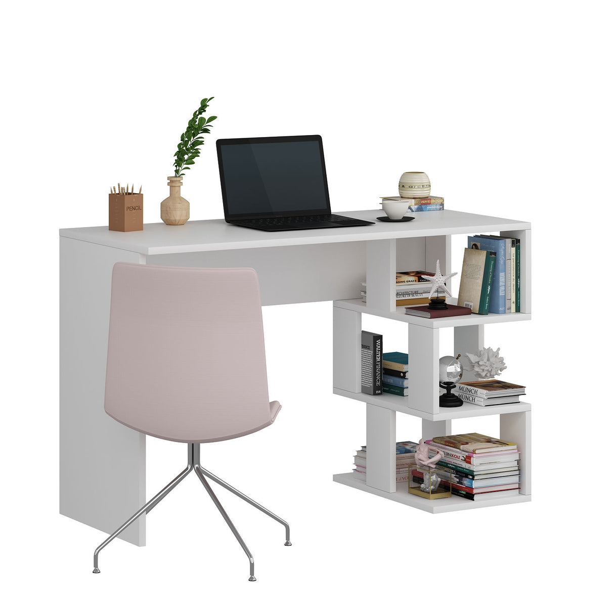 Birou Dardanos, Diverse culori, 110x50x74 cm - Alb | SKU: 475OLV1207 | Birou Dardanos, 110x50x74 cm, varianta Alb, produs pentru amenajarea locuinței, disponibil online în România la CasaMob