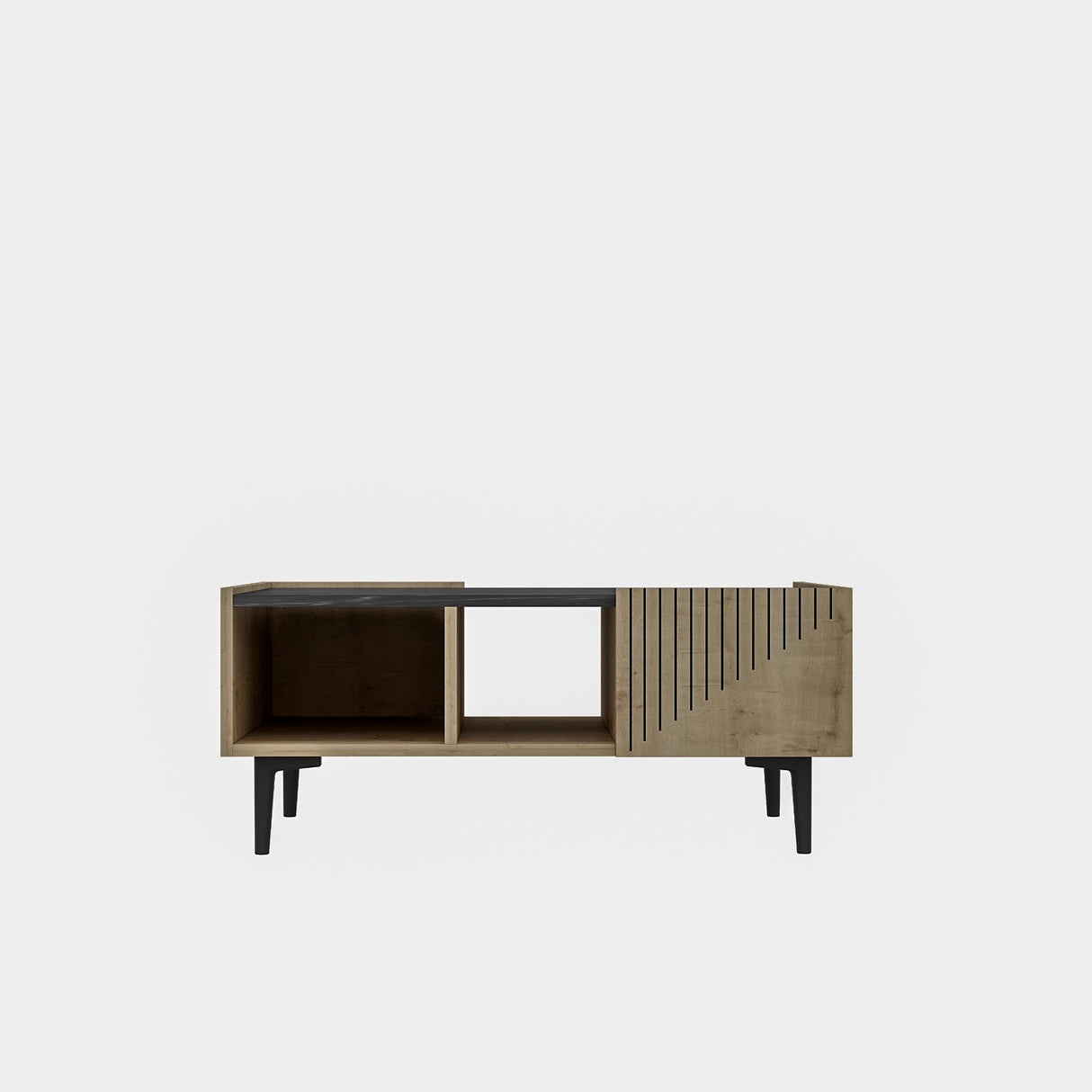 Măsuță de cafea Draw, Diverse culori, 94x62x40 cm - Stejar - Negru | SKU: 475OLV1302 | Măsuță de cafea Draw, 94x62x40 cm, varianta Stejar - Negru, produs pentru amenajarea locuinței, disponibil online în România la CasaMob